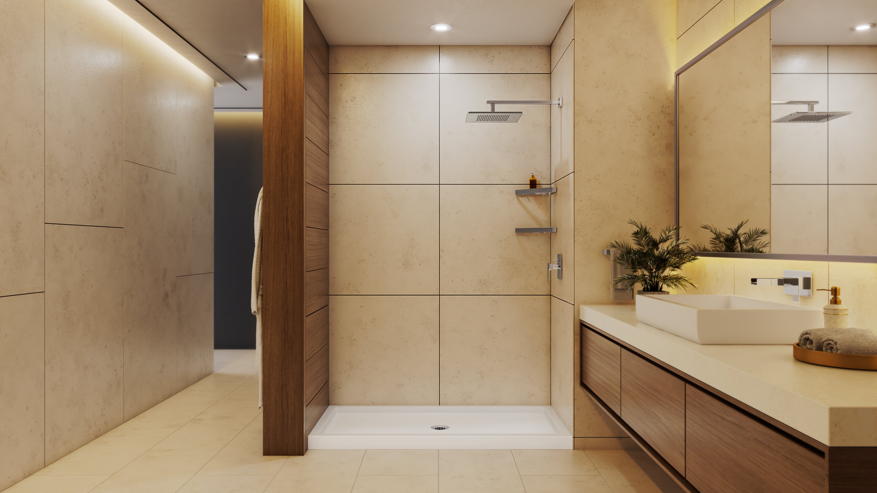 DreamLine SlimLine 36" D x 48" W x 2 3/4" H Black Alcove Shower Base & 2" Center Round Drain