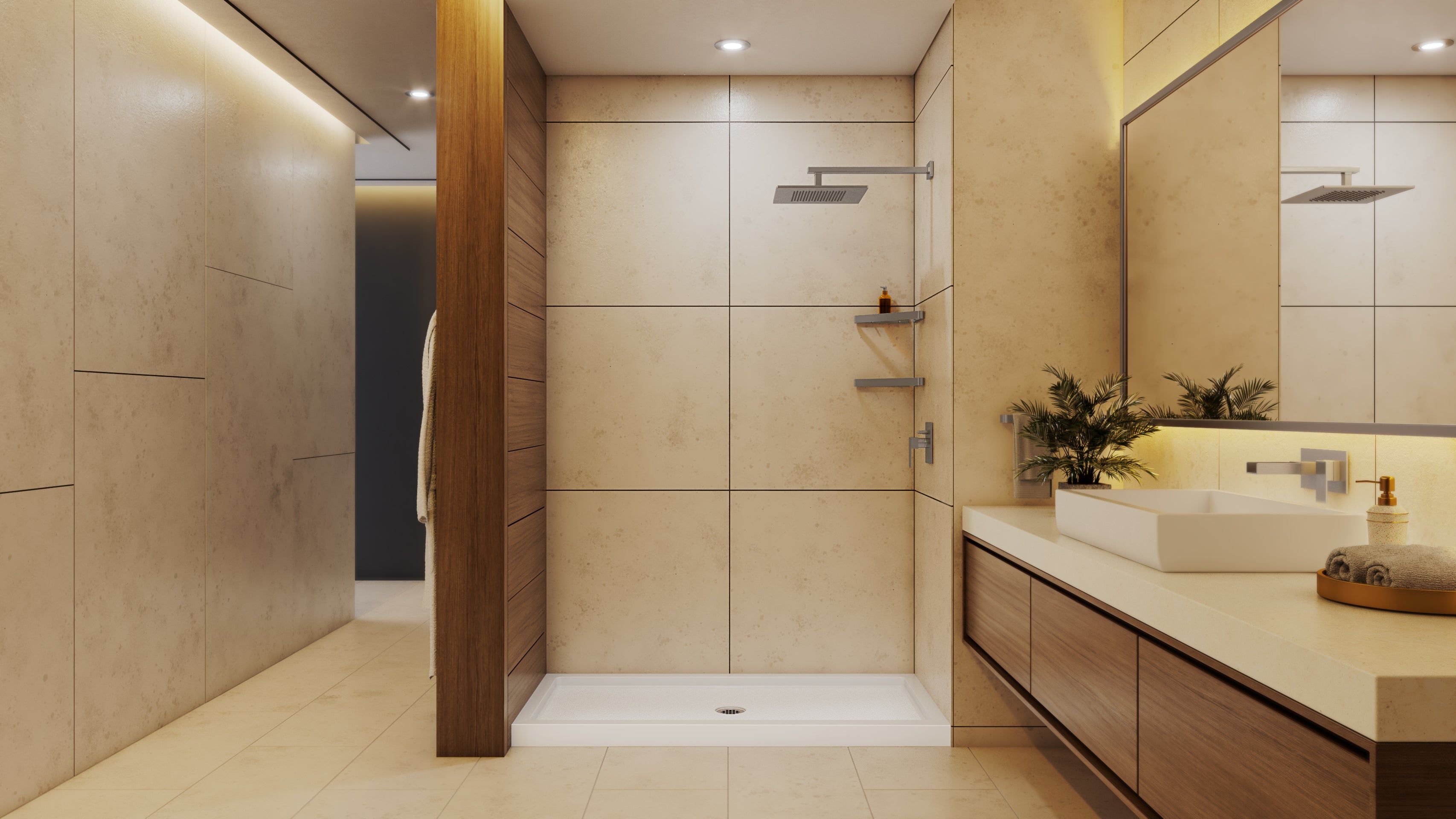 DreamLine SlimLine 36" D x 48" W x 2 3/4" H Black Alcove Shower Base & 2" Center Round Drain