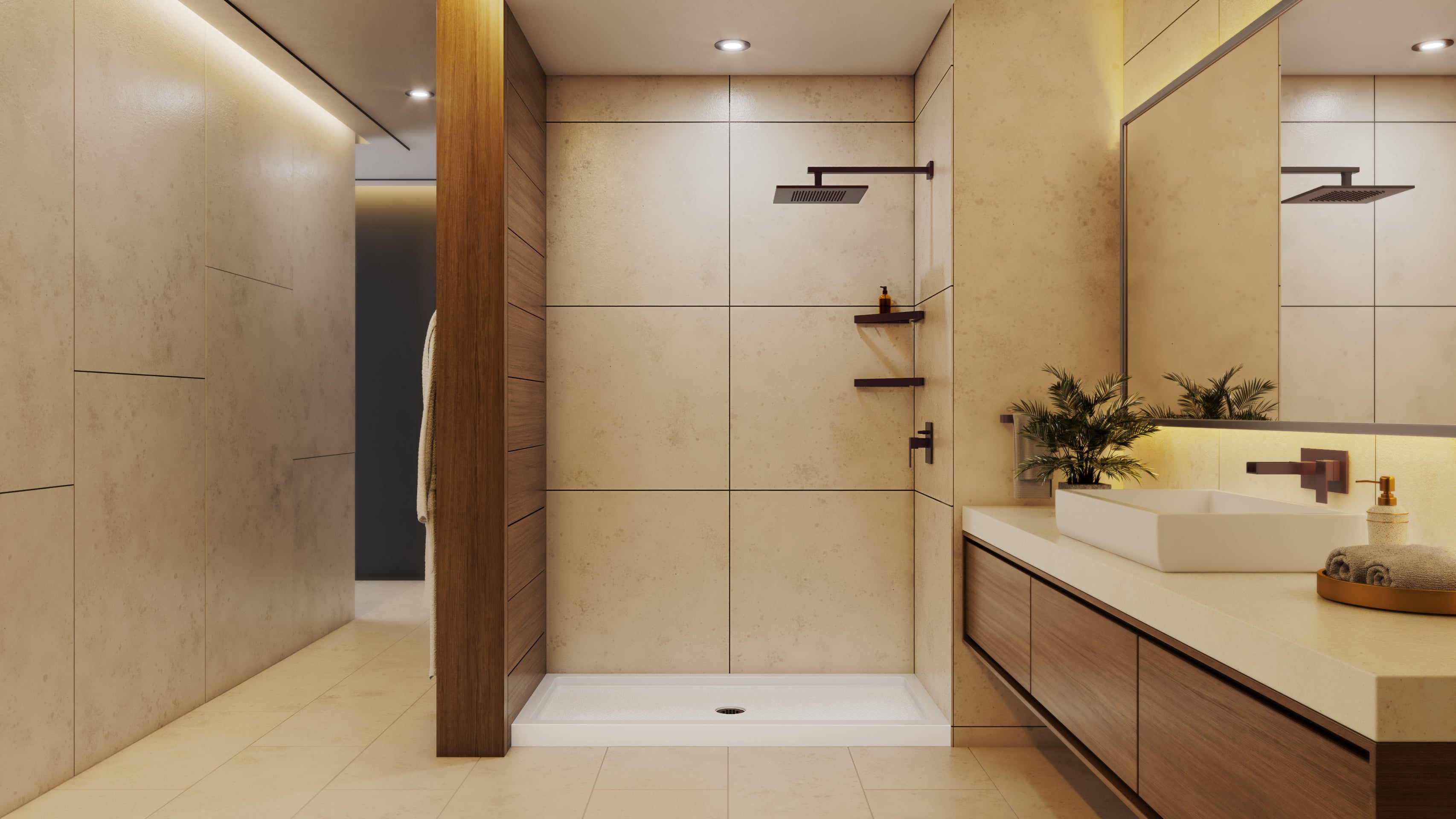 DreamLine SlimLine 36" D x 48" W x 2 3/4" H Black Alcove Shower Base & 2" Center Round Drain