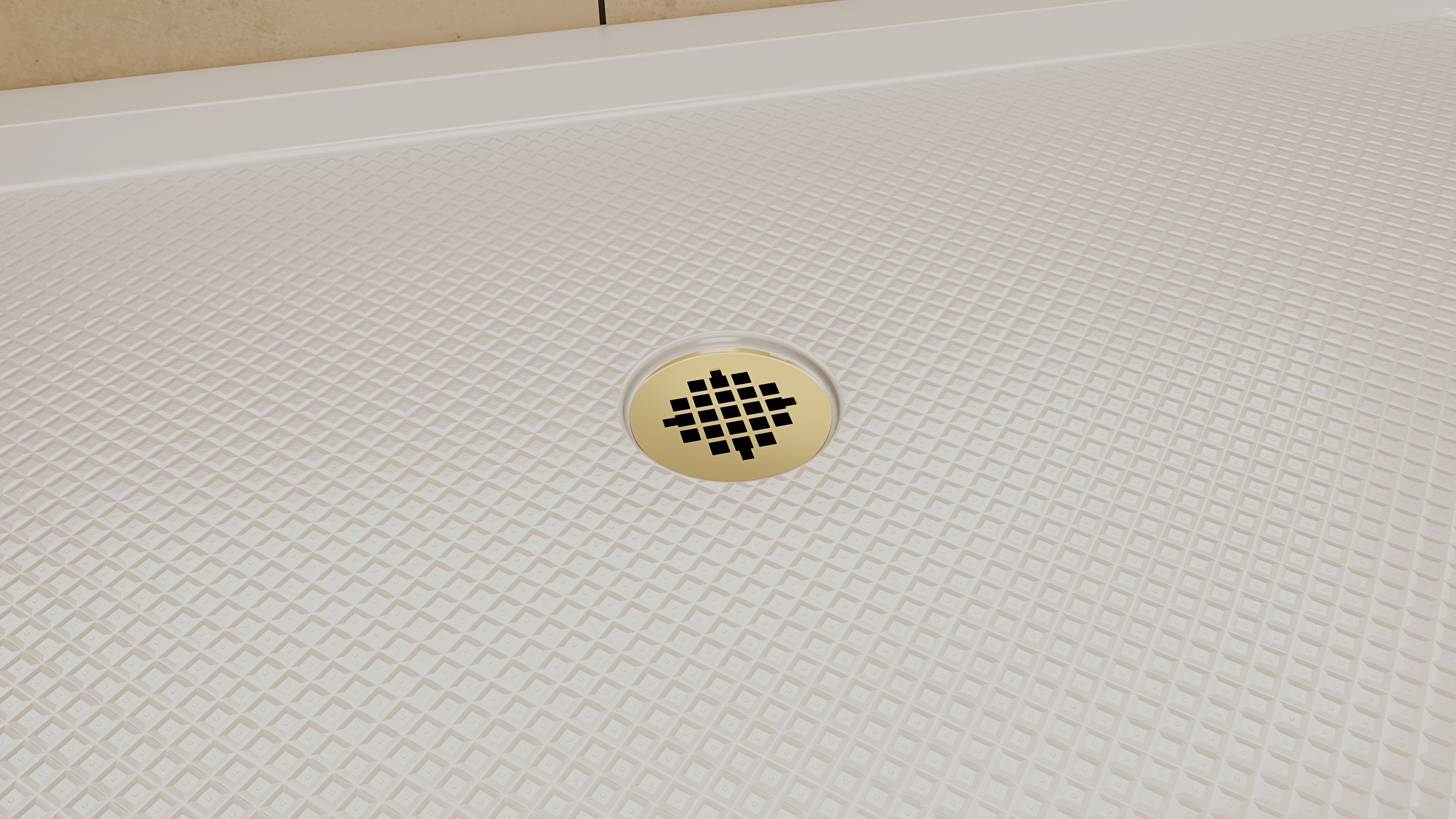 DreamLine SlimLine 36" D x 48" W x 2 3/4" H Black Alcove Shower Base & 2" Center Round Drain