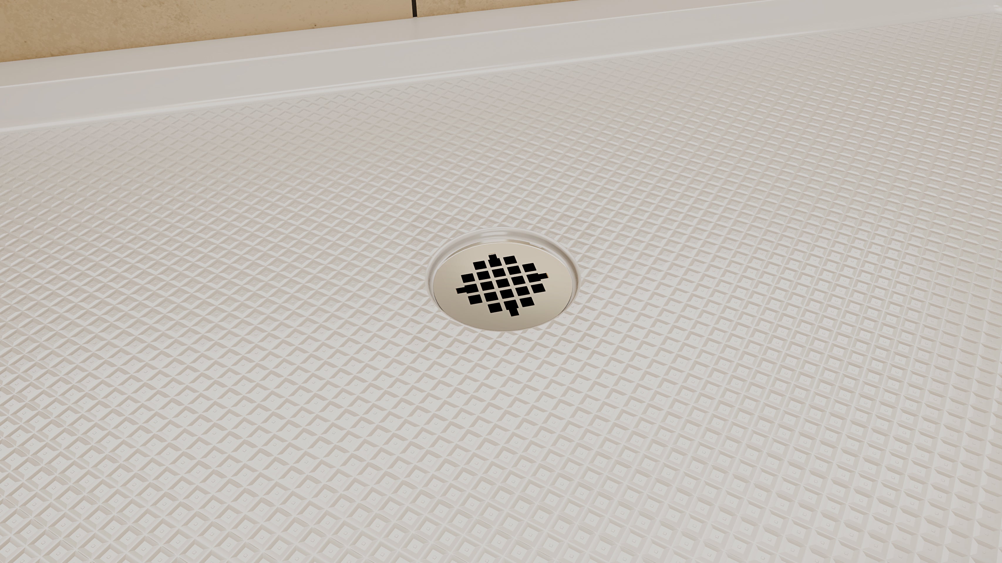 DreamLine SlimLine 36" D x 48" W x 2 3/4" H Black Alcove Shower Base & 2" Center Round Drain