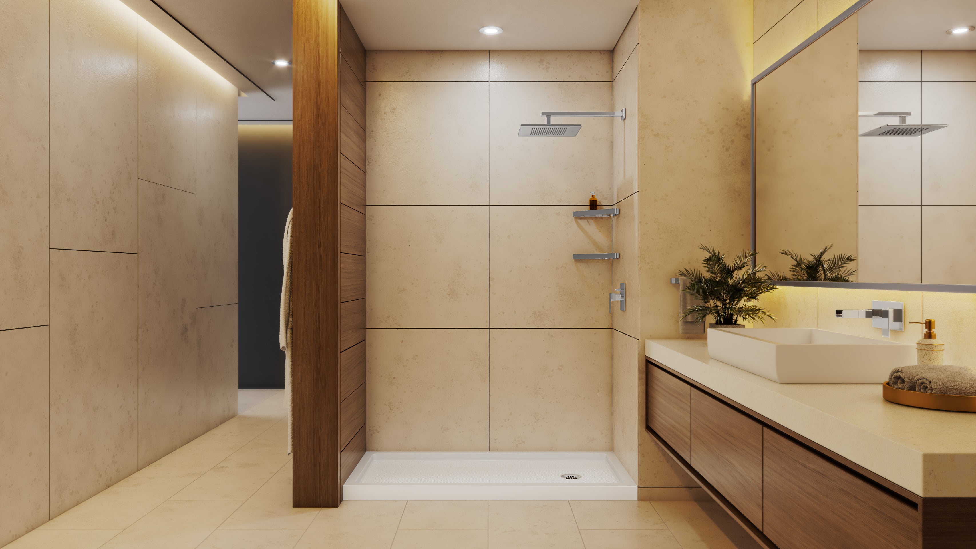 DreamLine SlimLine 30" D x 60" W x 2 3/4" H Alcove Shower Base & 2" Matte Right Handed Round Drain