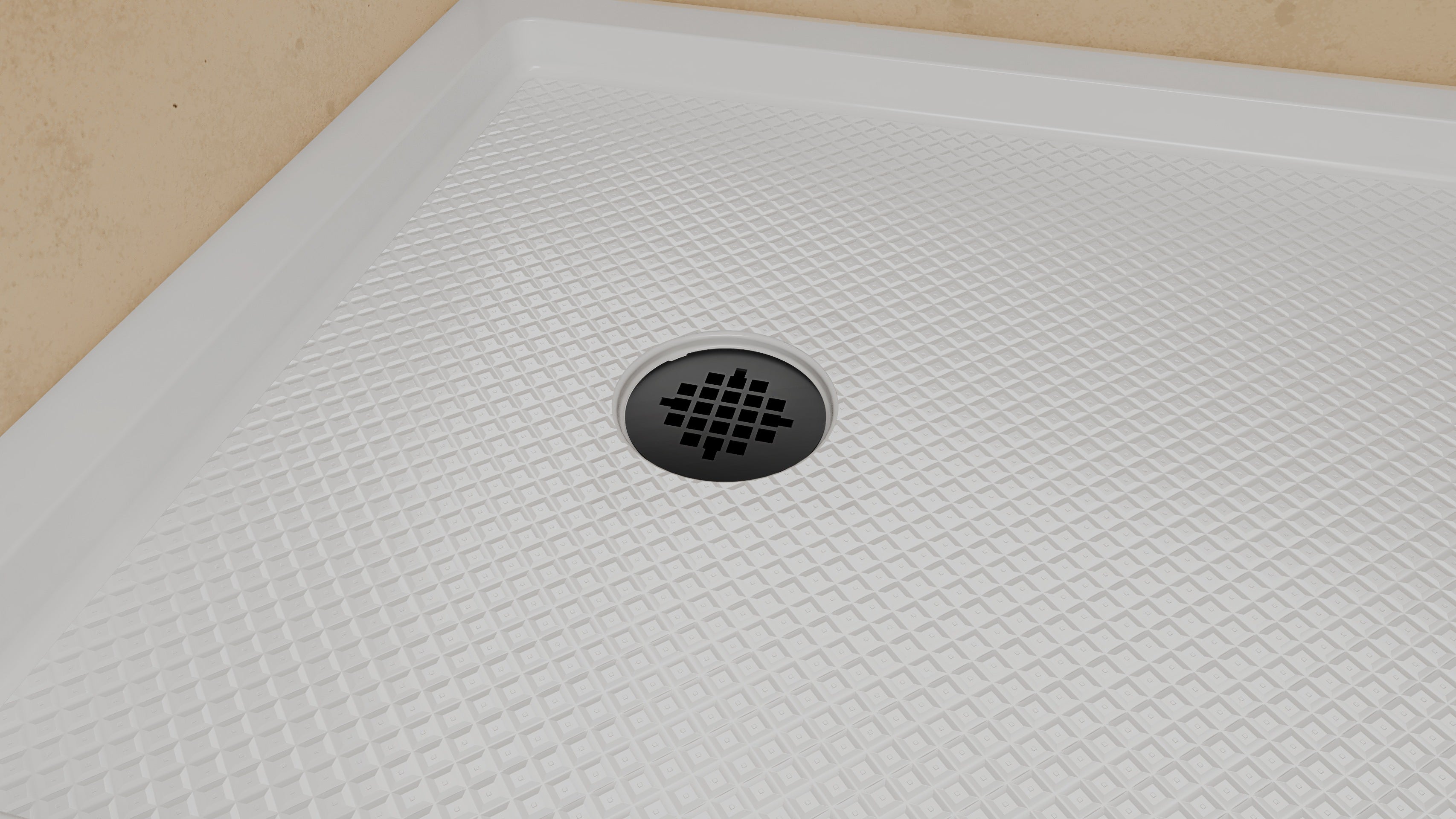 DreamLine SlimLine 30" D x 60" W x 2 3/4" H Alcove Shower Base & 2"  LH Round Drain