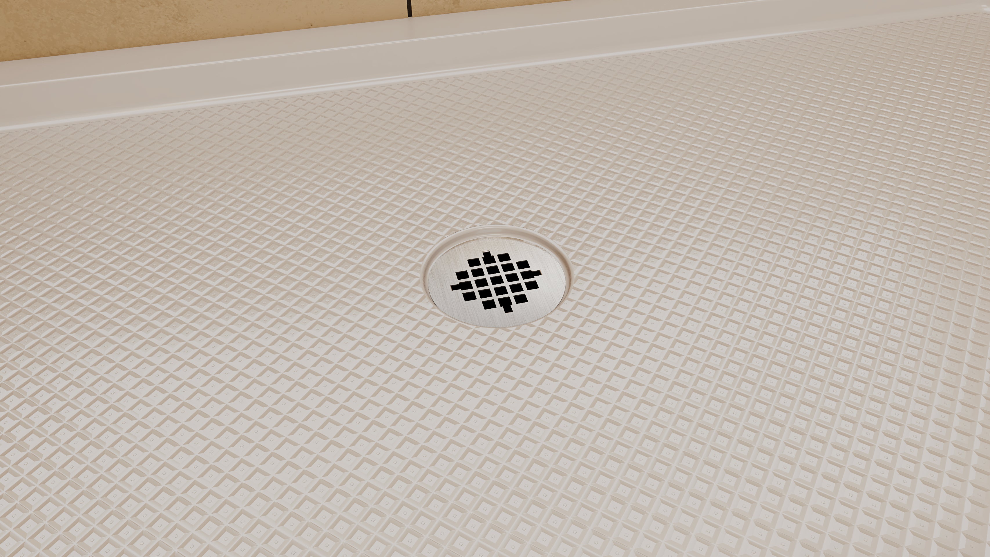 DreamLine SlimLine 36" D x 48" W x 2 3/4" H Black Alcove Shower Base & 2" Center Round Drain