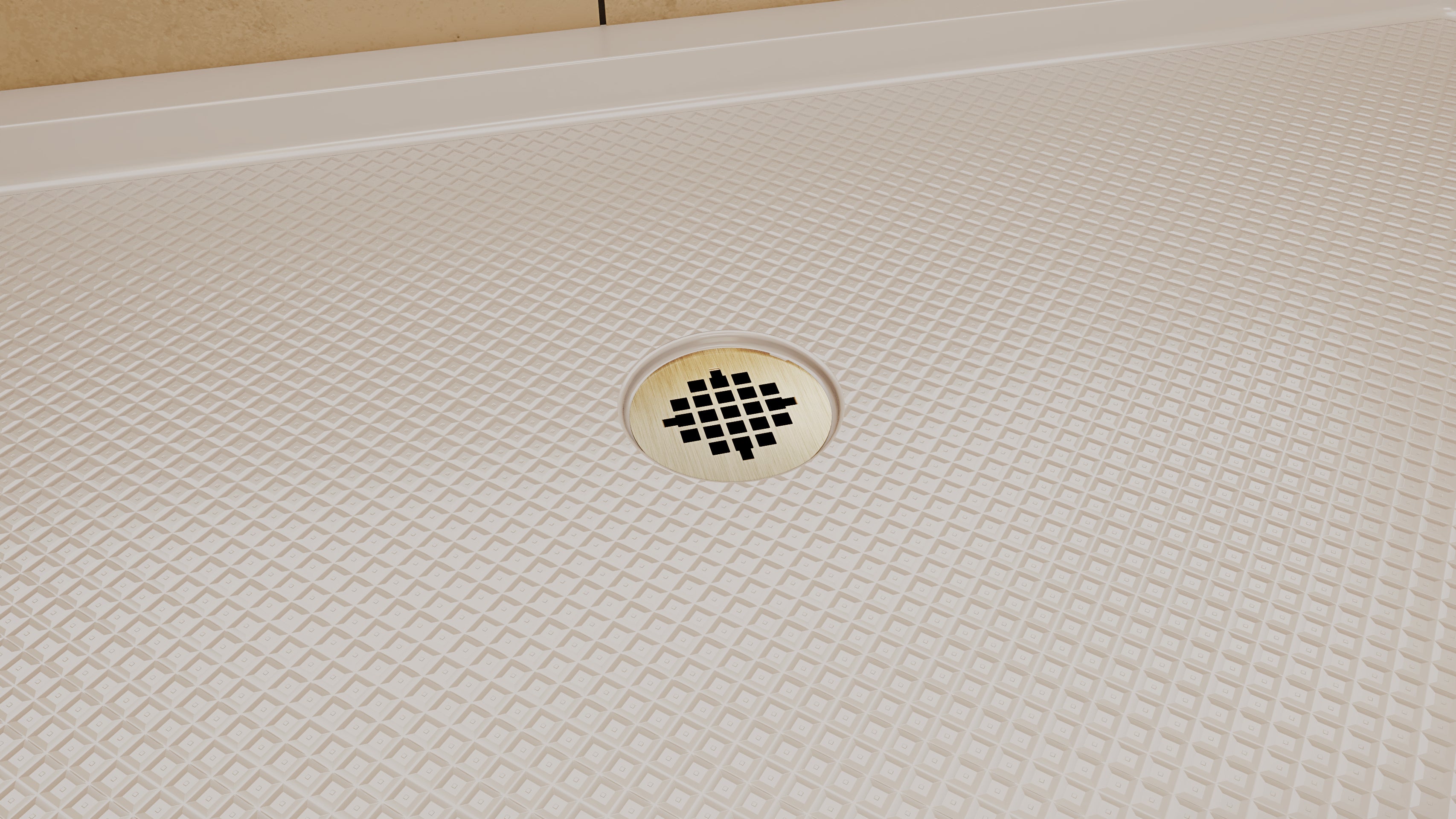 DreamLine SlimLine 36" D x 48" W x 2 3/4" H Black Alcove Shower Base & 2" Center Round Drain