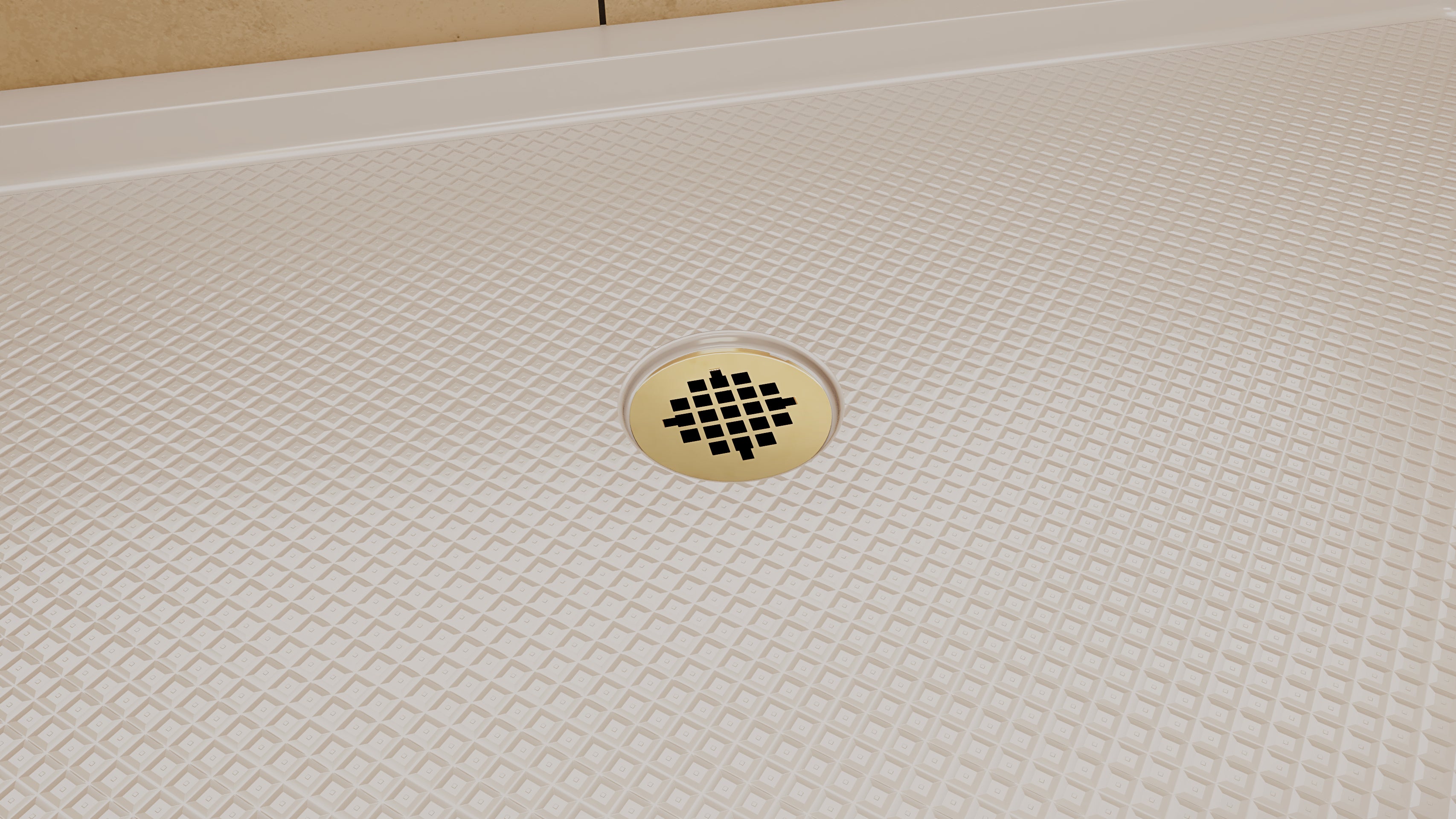 DreamLine SlimLine 36" D x 48" W x 2 3/4" H Black Alcove Shower Base & 2" Center Round Drain