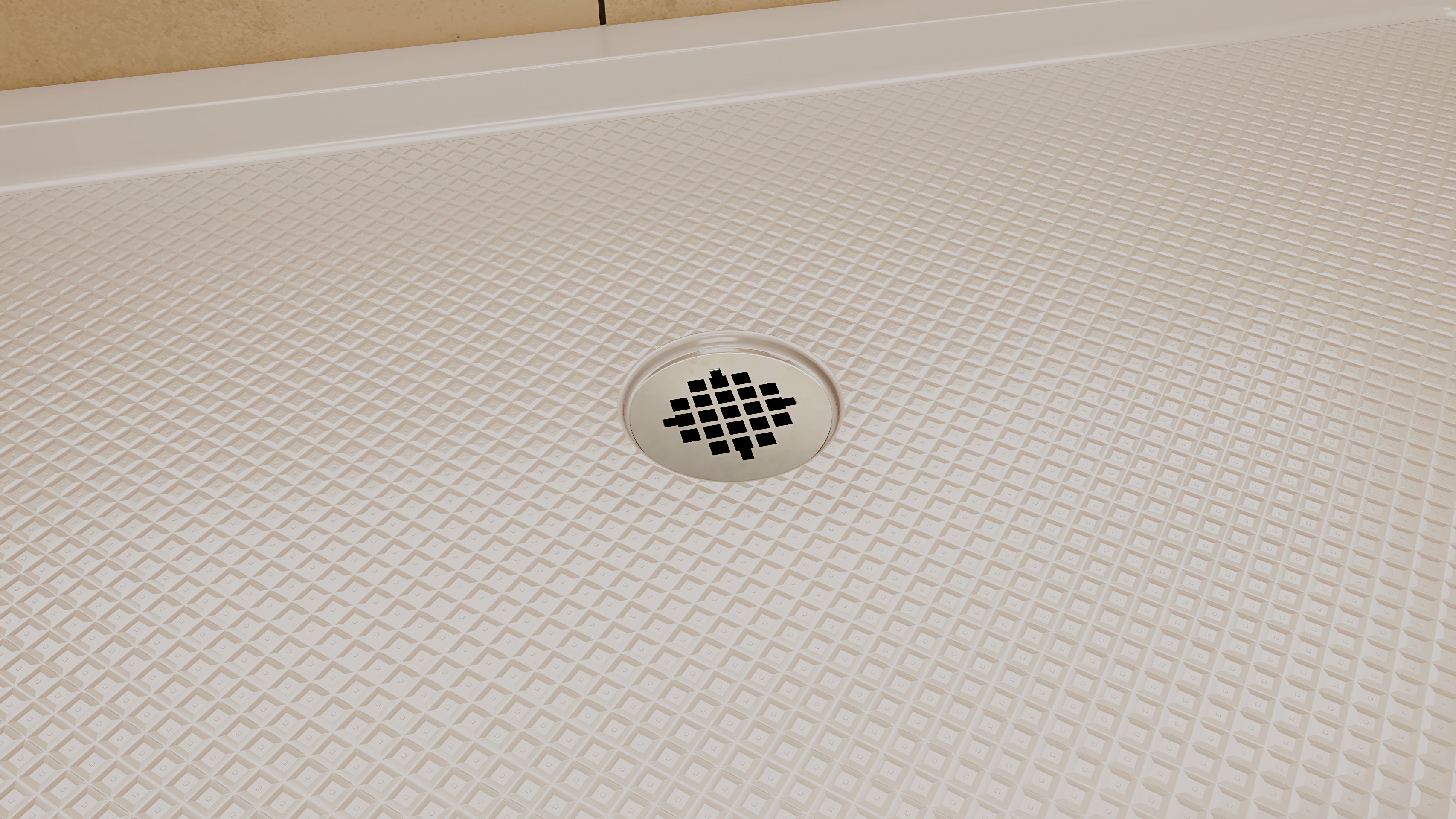 DreamLine SlimLine 36" D x 48" W x 2 3/4" H Black Alcove Shower Base & 2" Center Round Drain