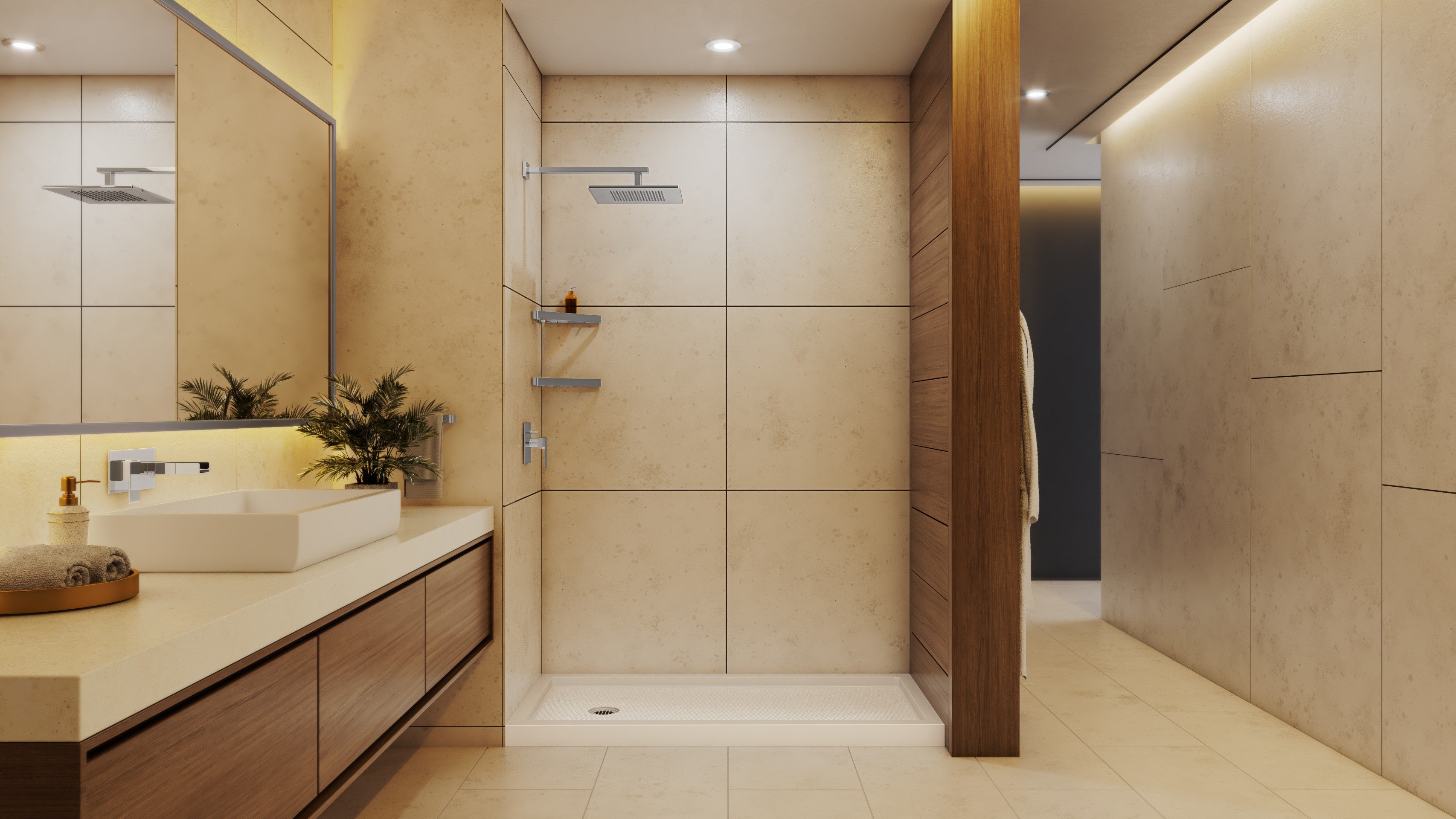 DreamLine SlimLine 32" D x 60" W x 2 3/4" H White Alcove Shower Base & 2" LH Round Drain