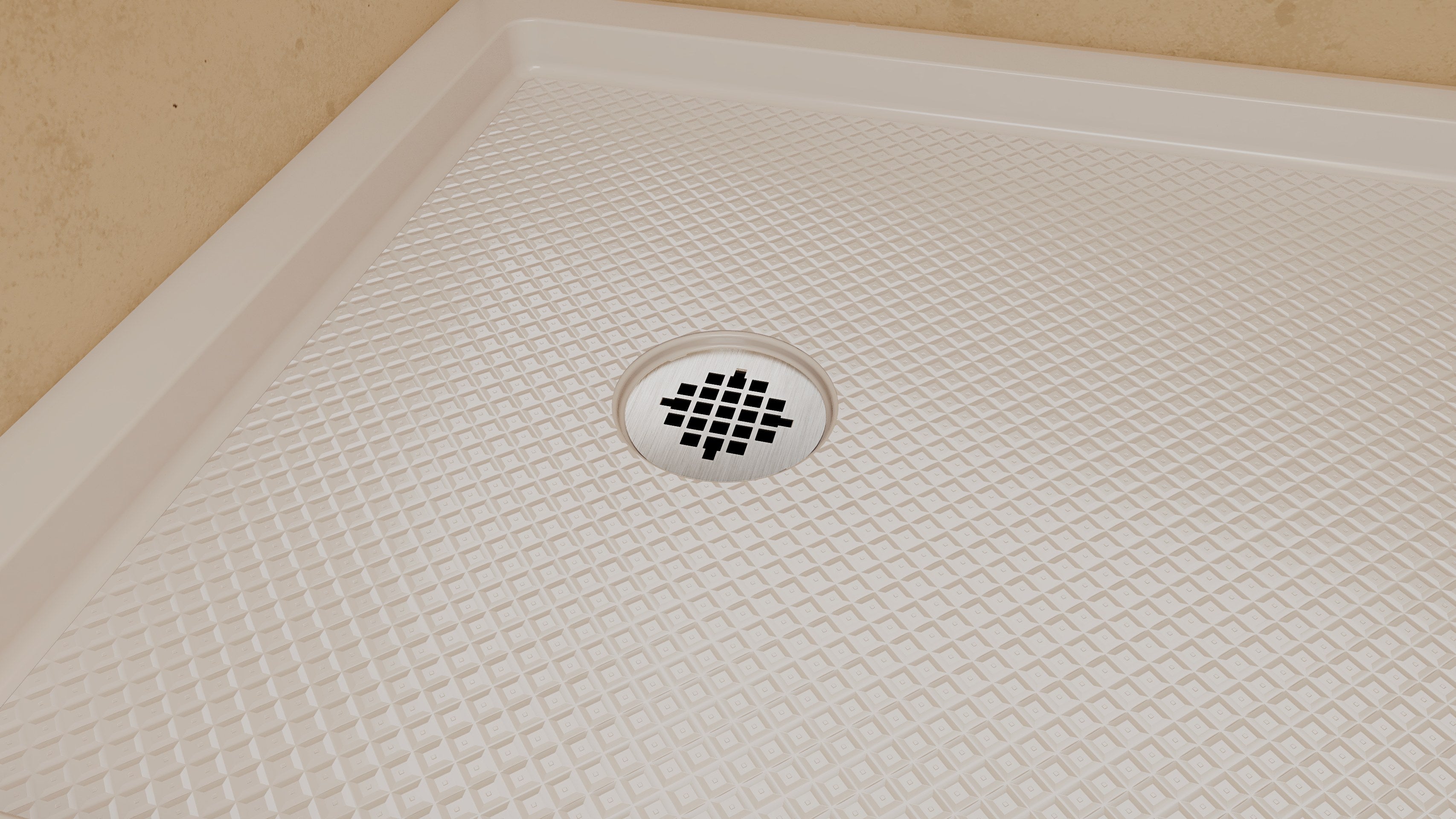 DreamLine SlimLine 36" D x 60" W x 2 3/4" H Alcove Shower Base & 2" LH Round Drain
