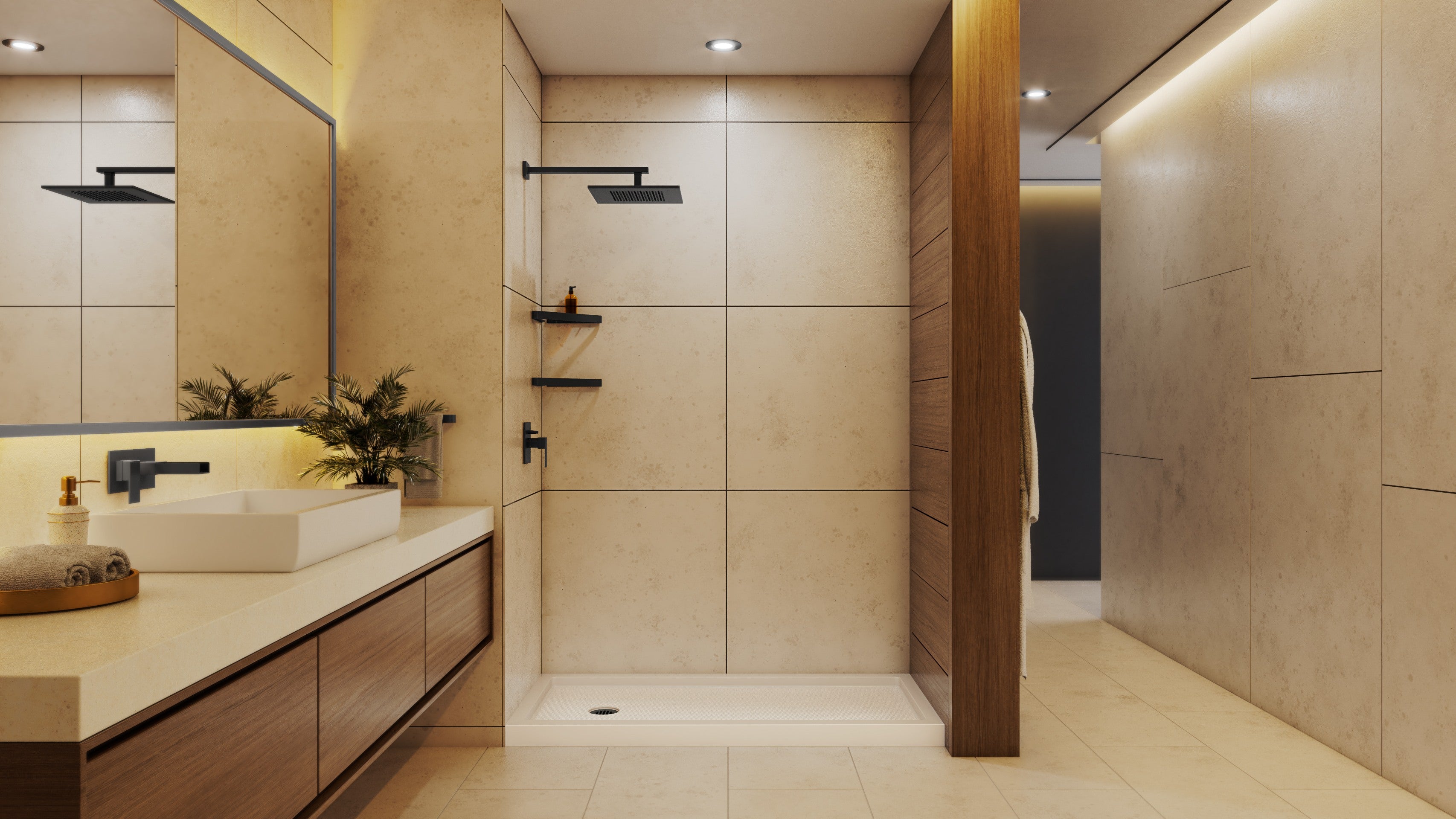 DreamLine SlimLine 30" D x 60" W x 2 3/4" H Alcove Shower Base & 2"  LH Round Drain