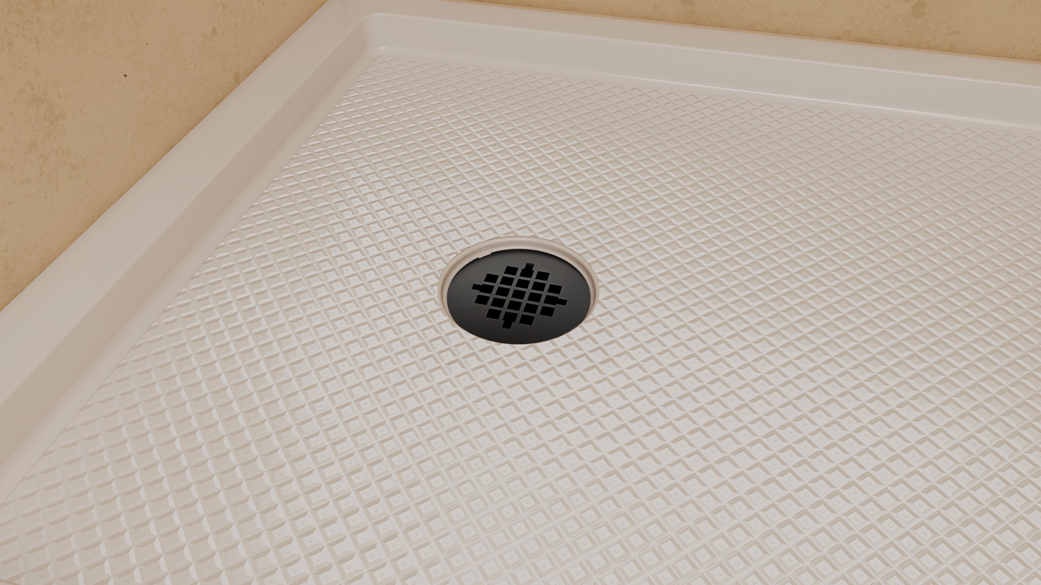 DreamLine SlimLine 36" D x 60" W x 2 3/4" H Alcove Shower Base & 2" LH Round Drain