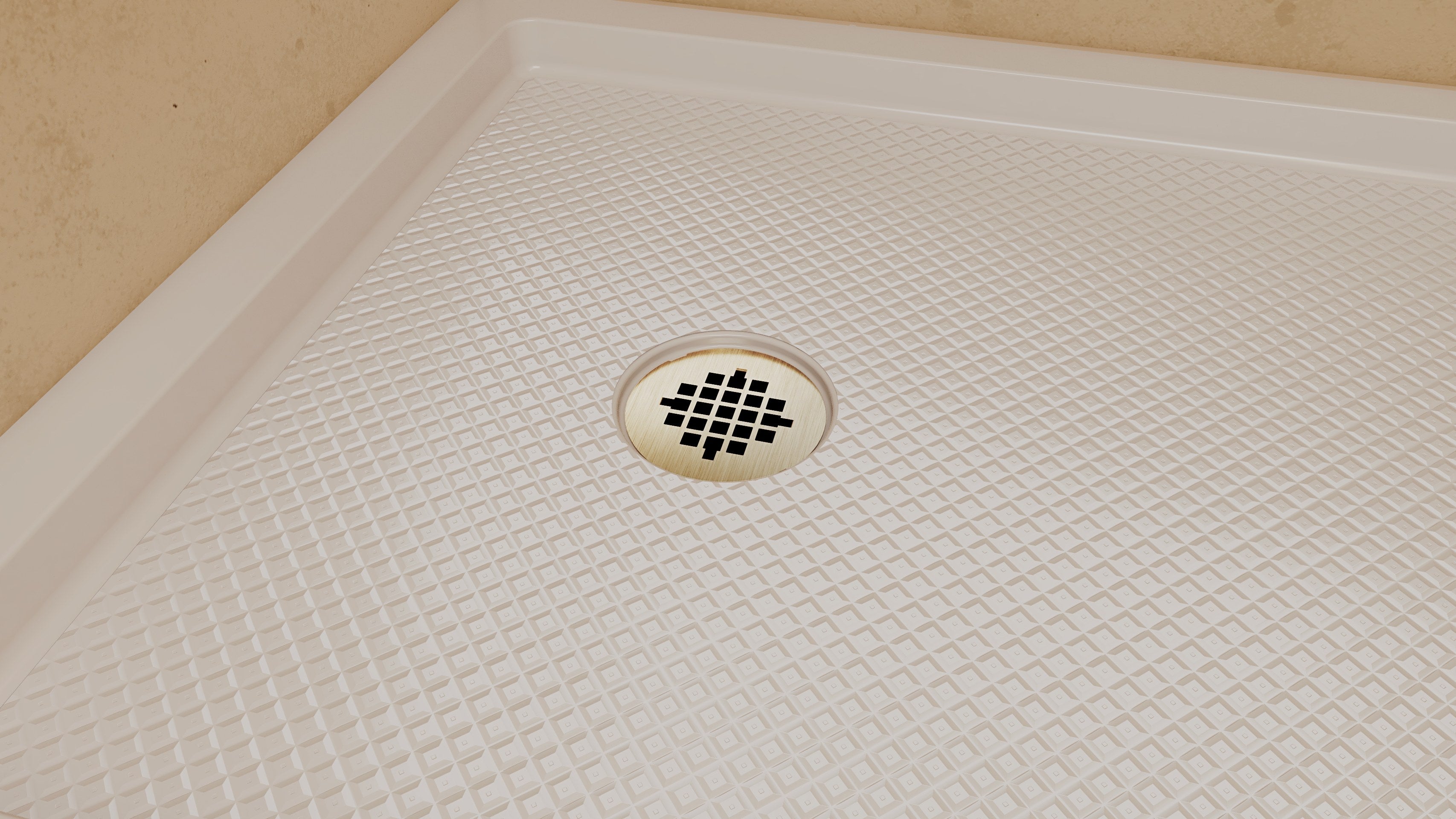 DreamLine SlimLine 36" D x 60" W x 2 3/4" H Alcove Shower Base & 2" LH Round Drain