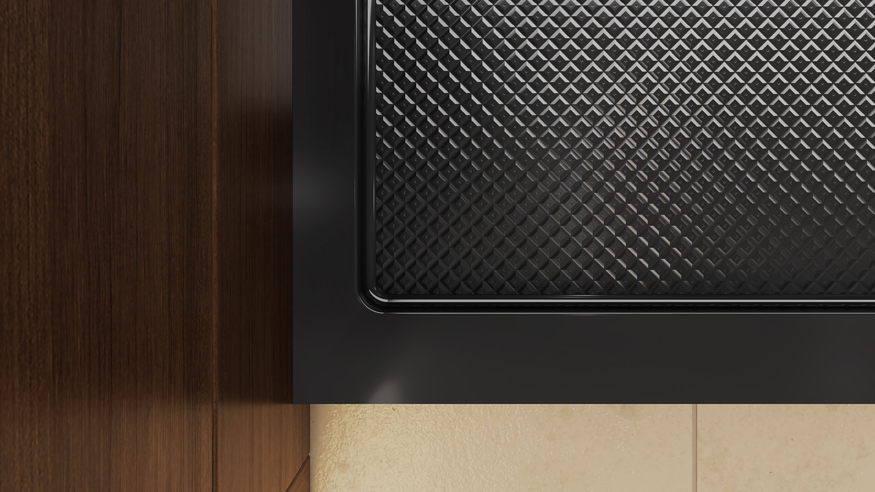 DreamLine SlimLine 30" D x 60" W x 2 3/4" H Alcove Shower Base & 2" Matte Right Handed Round Drain
