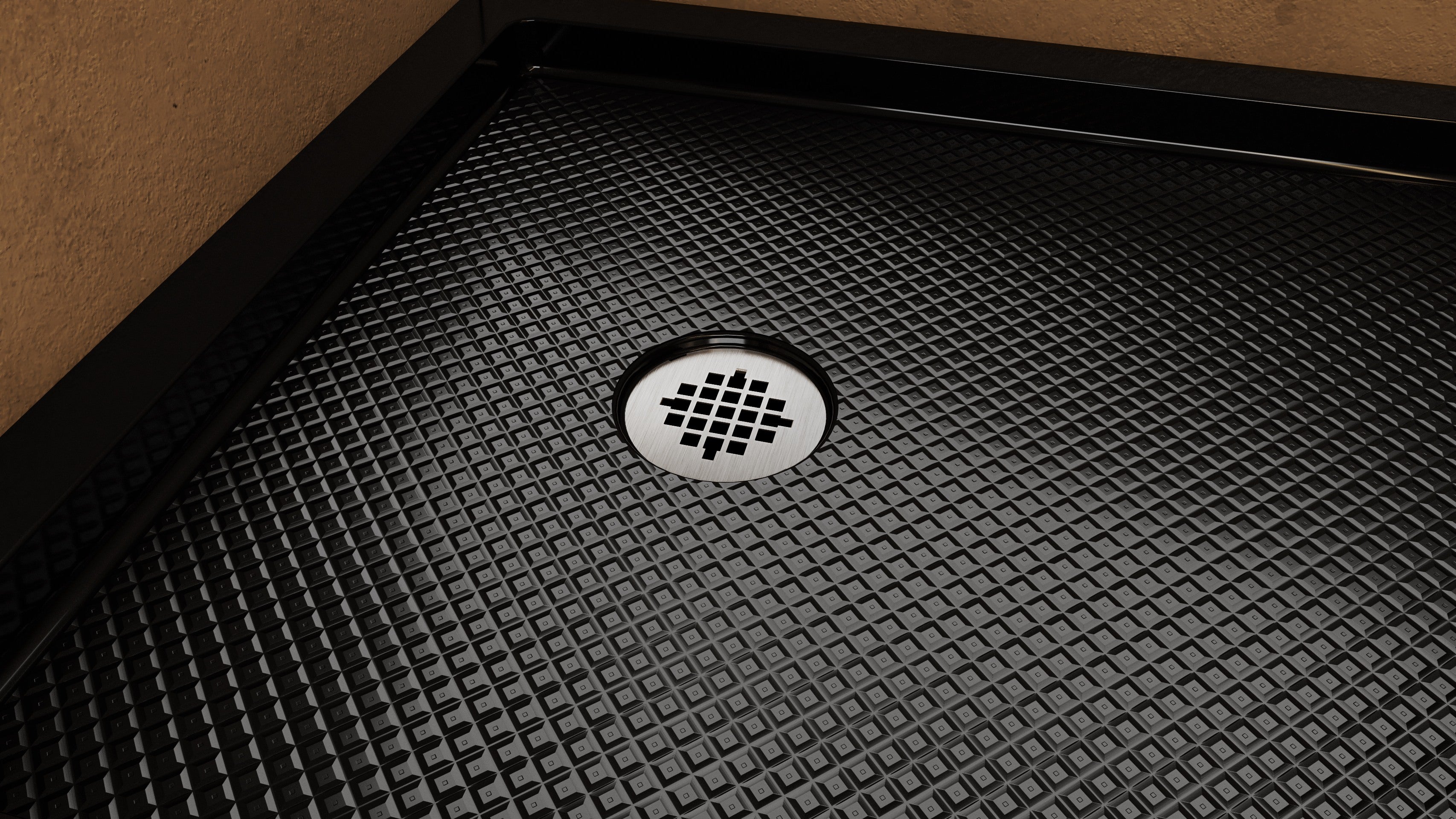 DreamLine SlimLine 32" D x 60" W x 2 3/4" H White Alcove Shower Base & 2" LH Round Drain