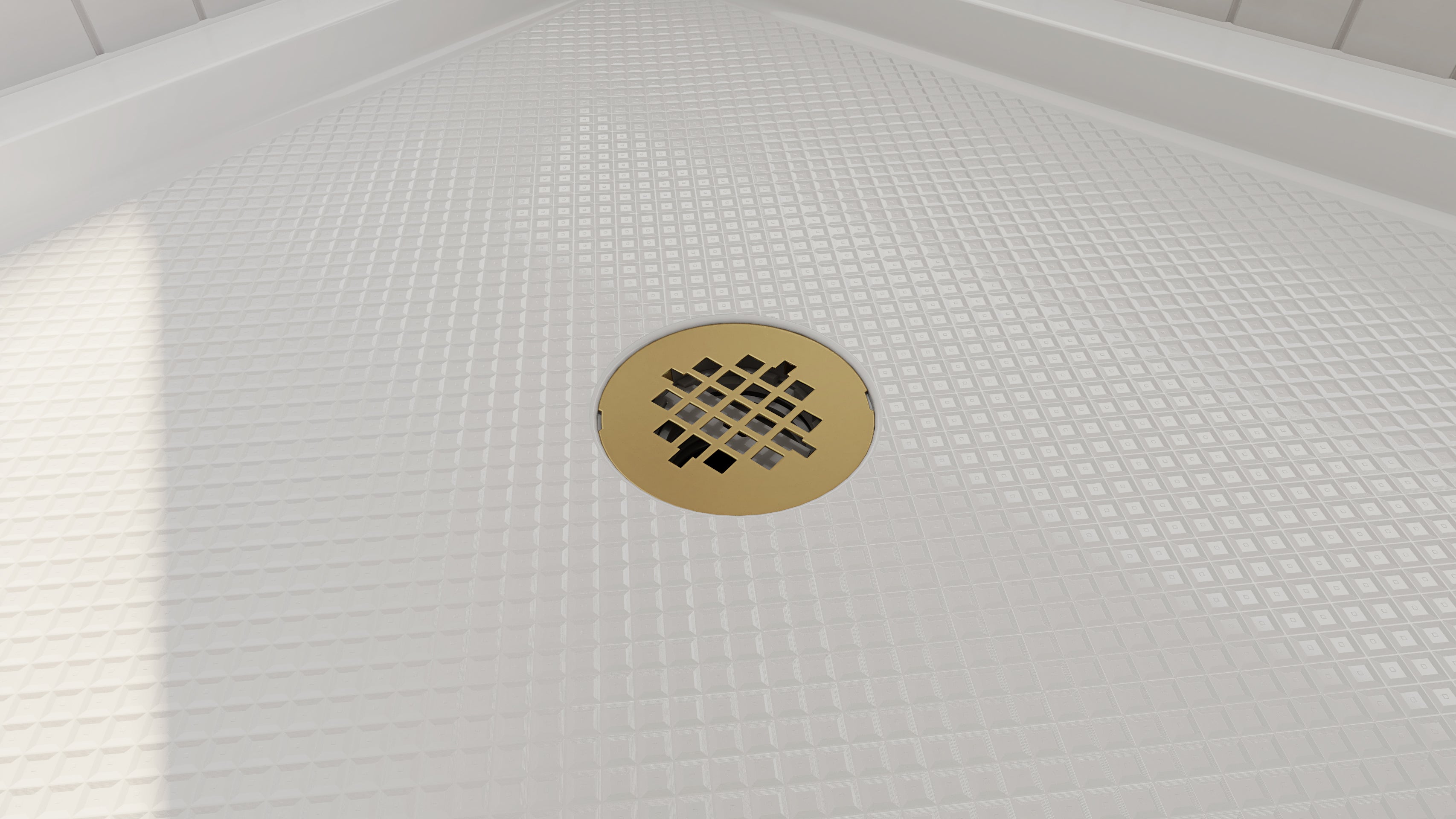 DreamLine SlimLine 36" D x 36" W x 2 3/4" H Alcove Shower Base & 2" Center Round Drain