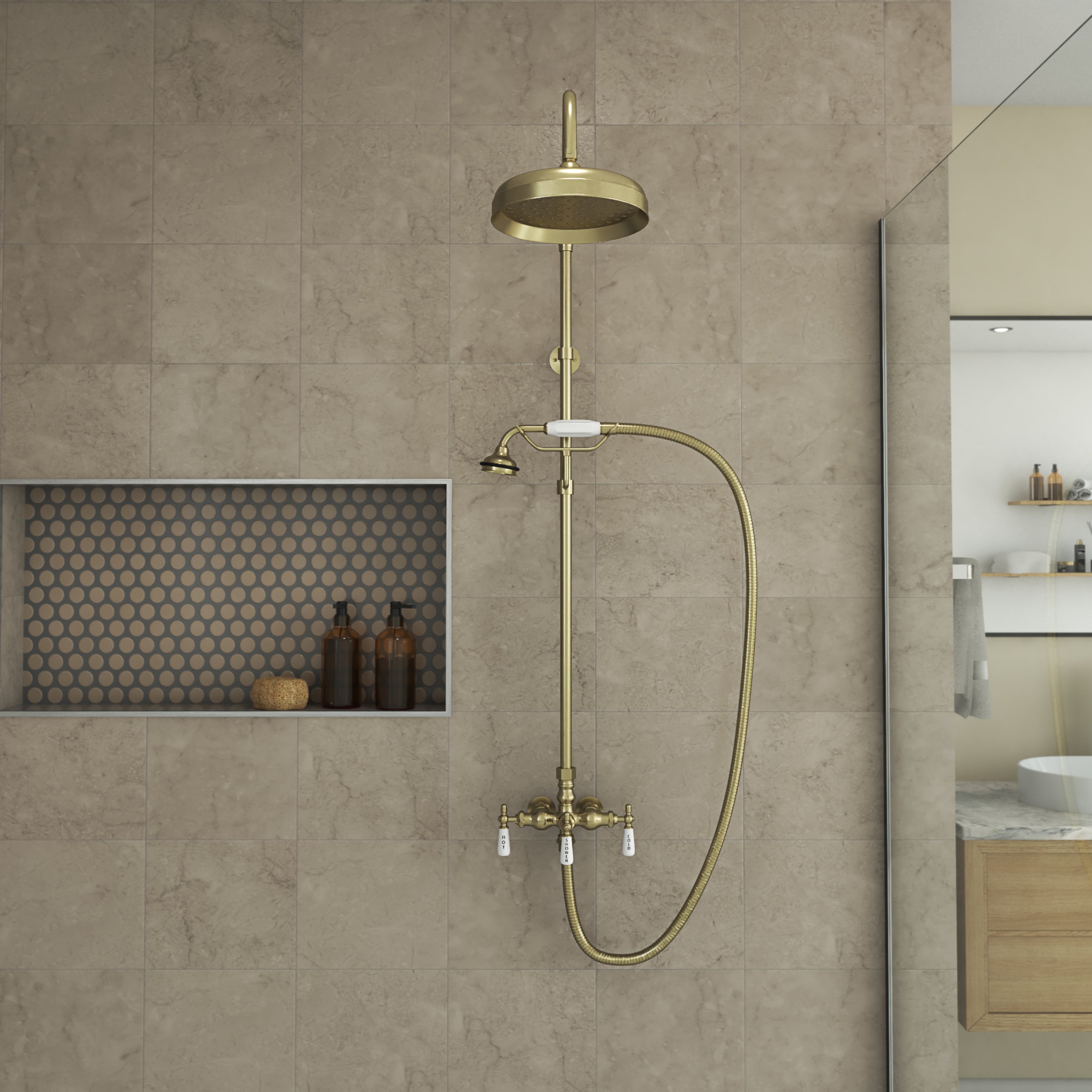 Abbey 10 x 34 1/2 Shower Faucet