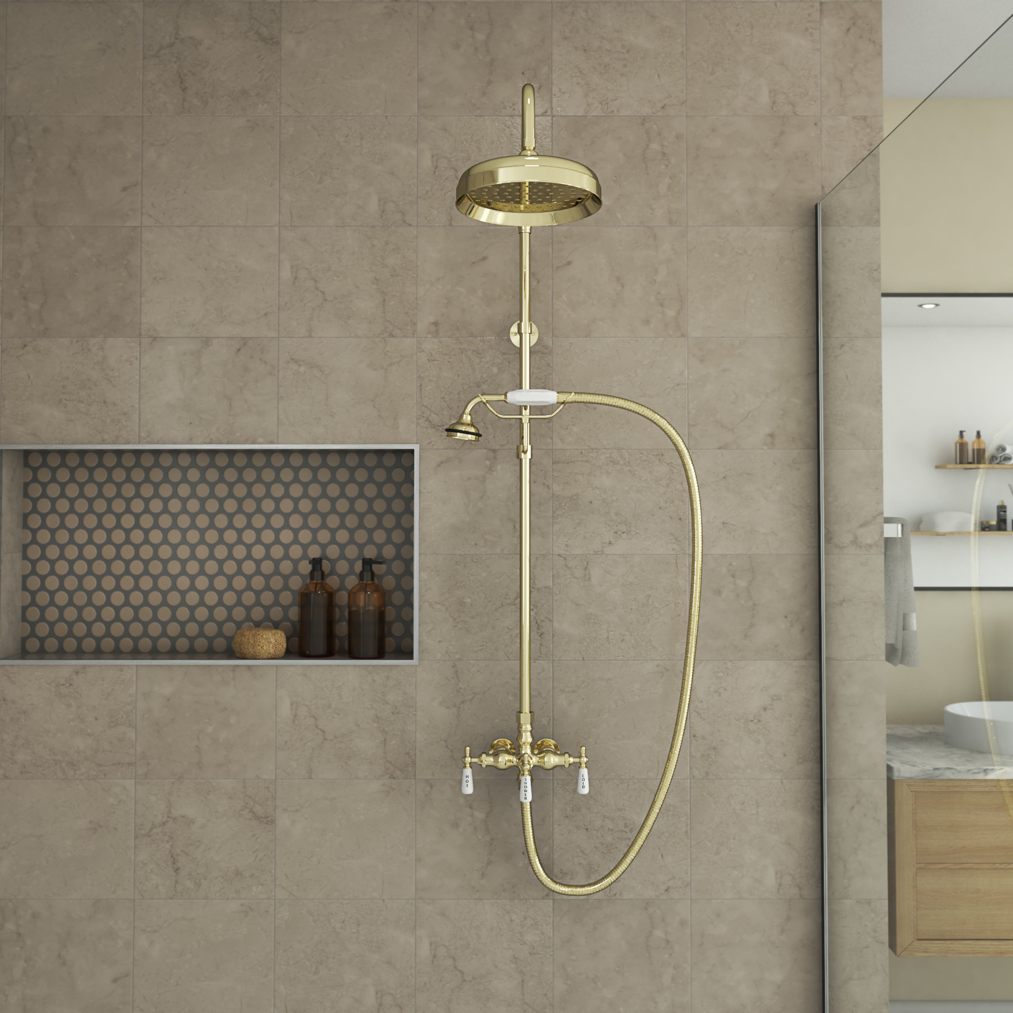Abbey 10 x 34 1/2 Shower Faucet