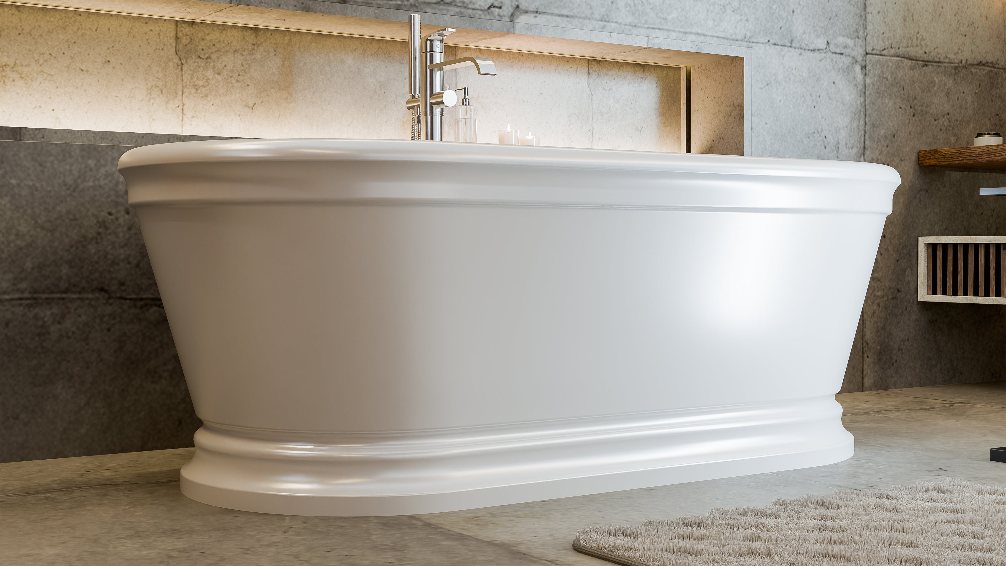 Abbey 66-3/4  x 31-1/2 x 23-7/8 Bathtub