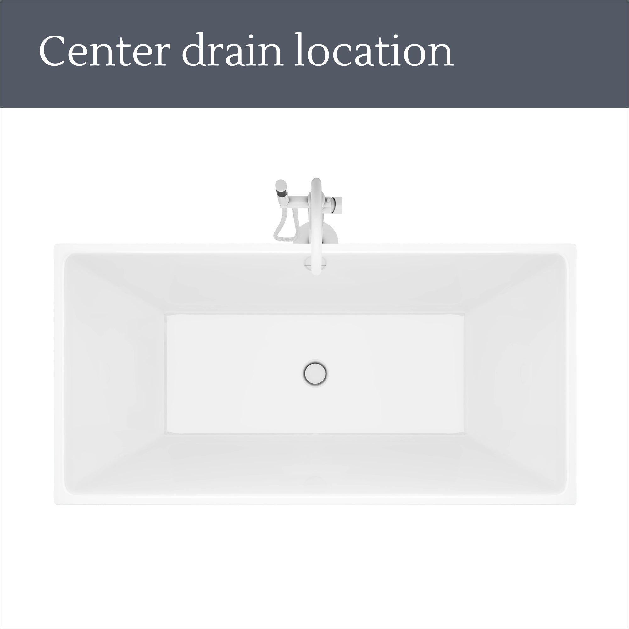 Allure 66-7/8 x 31-1/2 x 22-7/8 Freestanding Tub