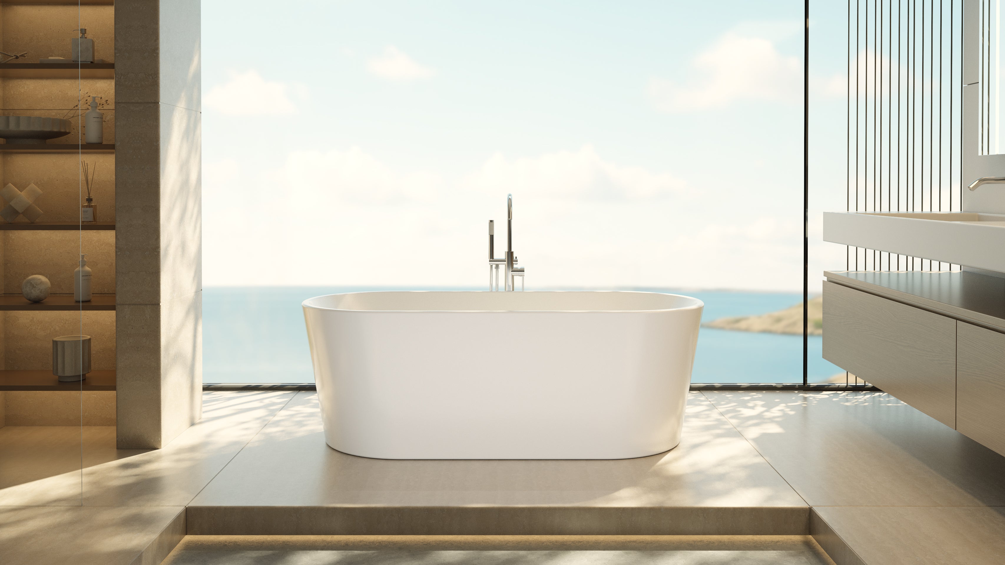 Aqua 66-1/2 x 29 x 22-3/4 Bathtub