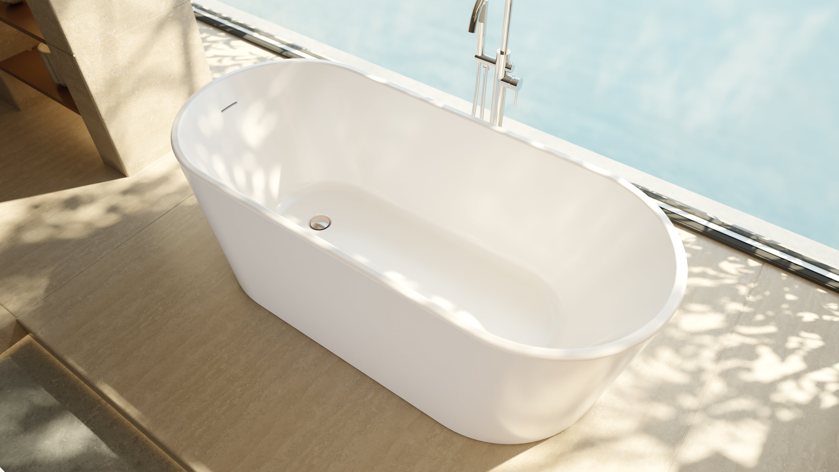 Aqua 66-1/2 x 29 x 22-3/4 Bathtub