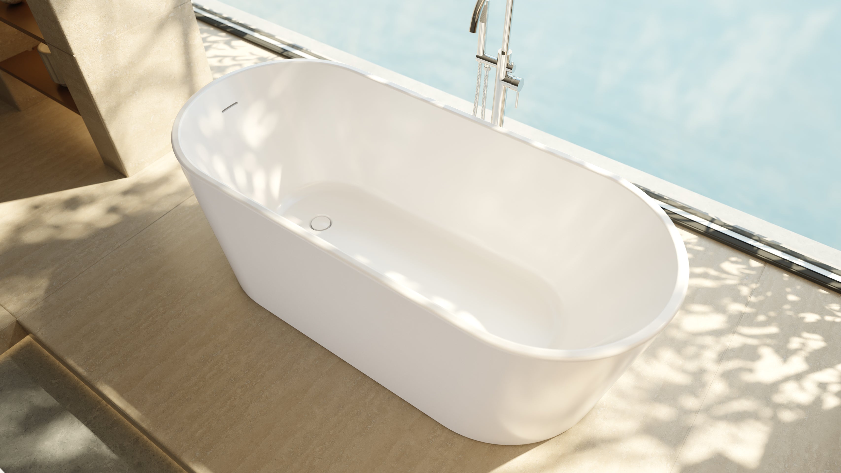 Aqua 66-1/2 x 29 x 22-3/4 Bathtub