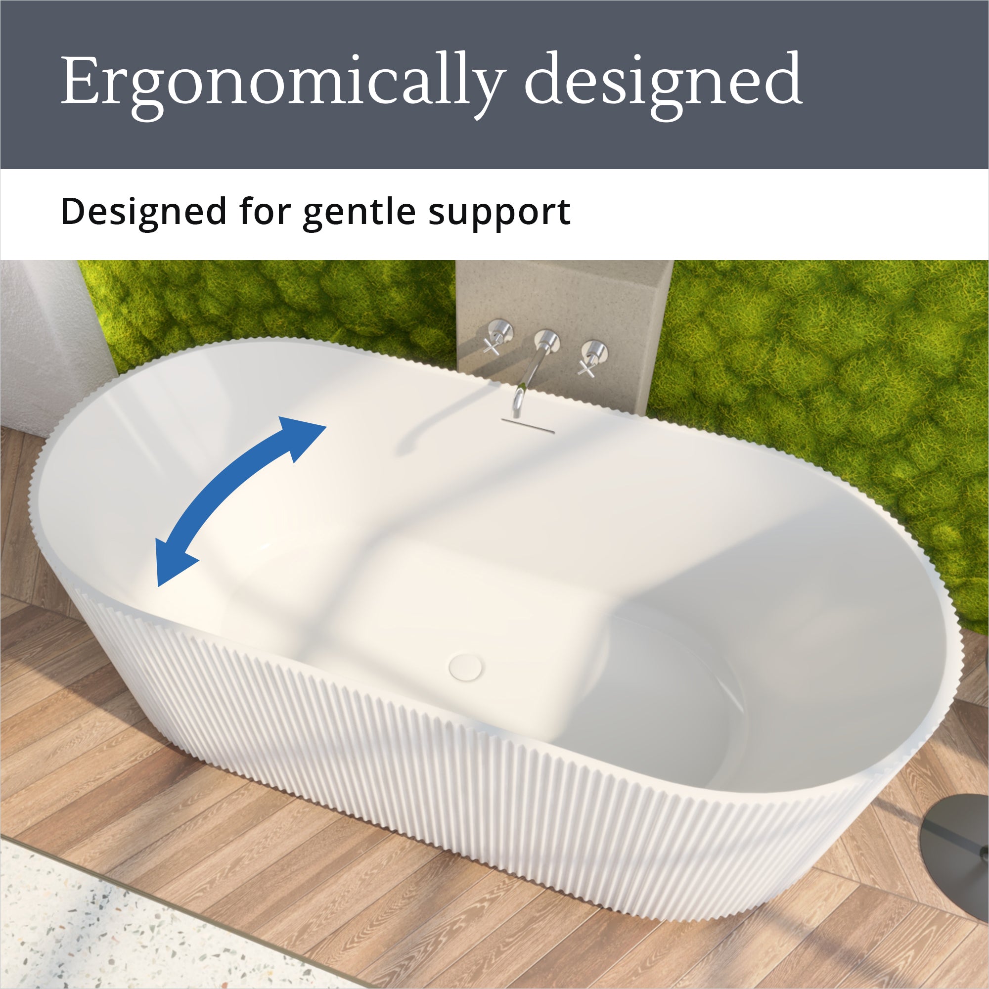 Charisma 59 x 29-1/2 x 22-7/8 Freestanding Tub