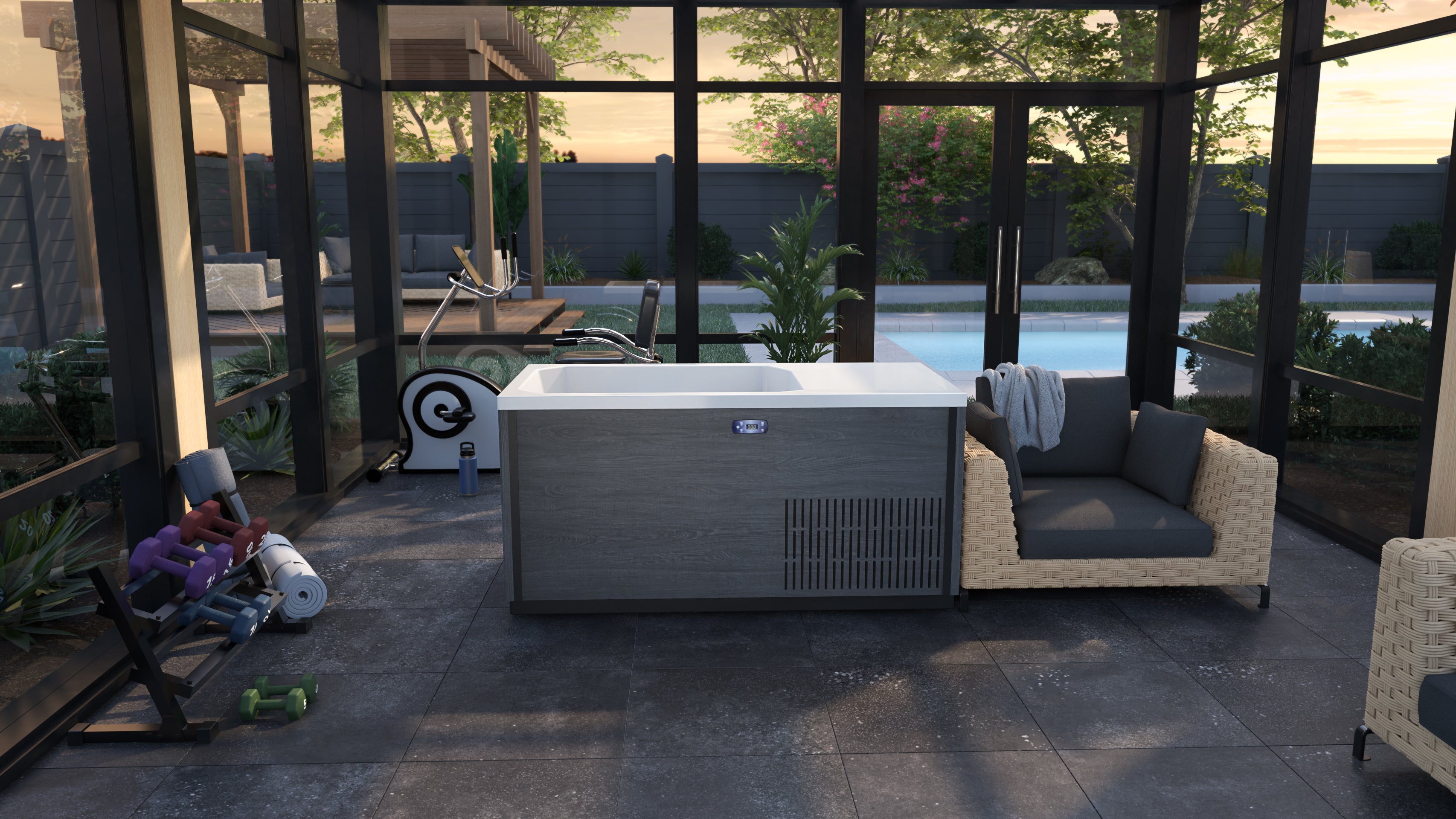 Dreamline Everyday Spa 67 Inch Cold or Hot Plunge Bath