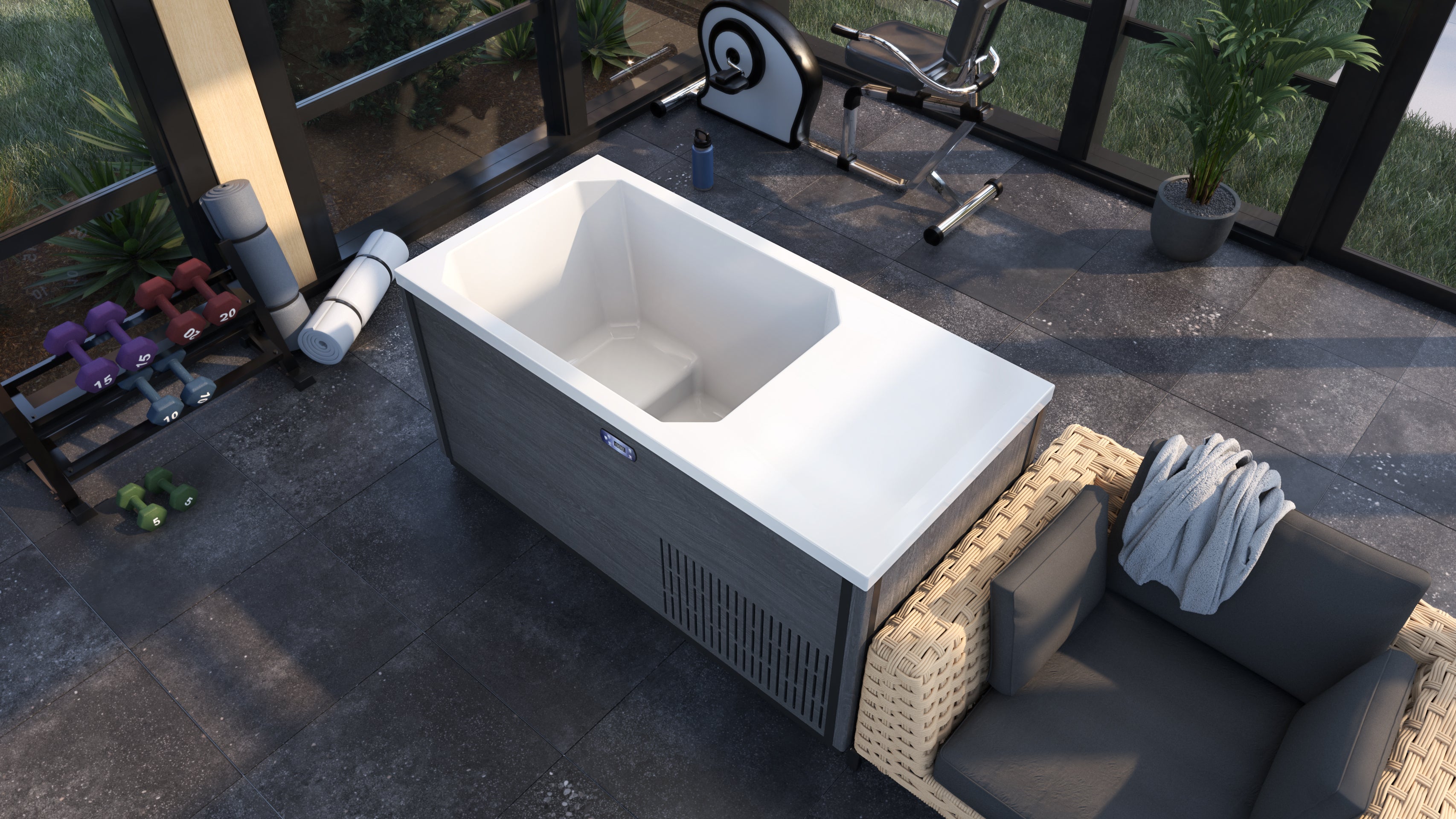 Dreamline Everyday Spa 67 Inch Cold or Hot Plunge Bath