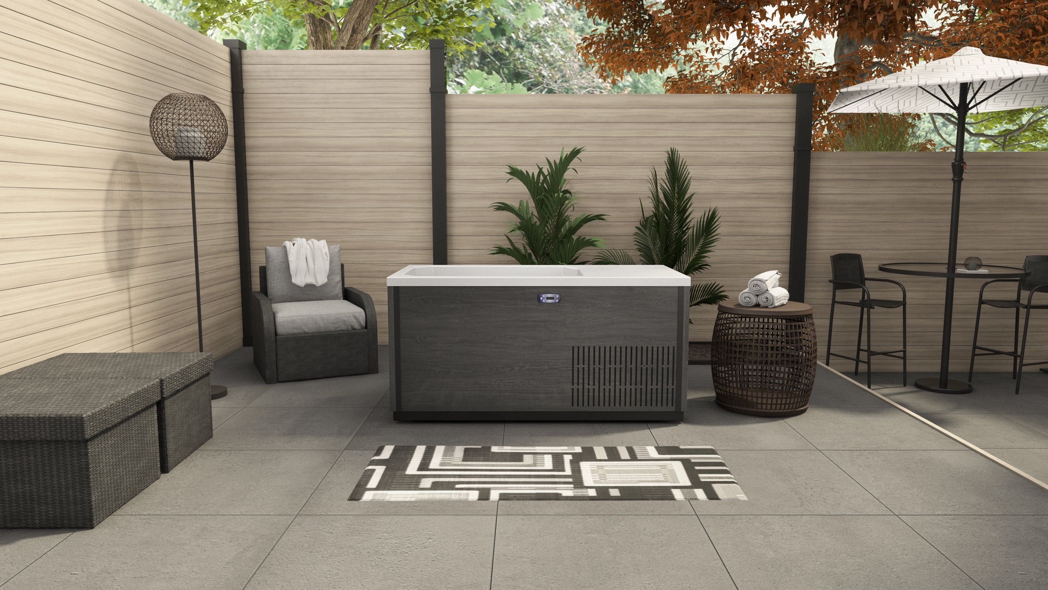 Dreamline Everyday Spa 67 Inch Cold or Hot Plunge Bath