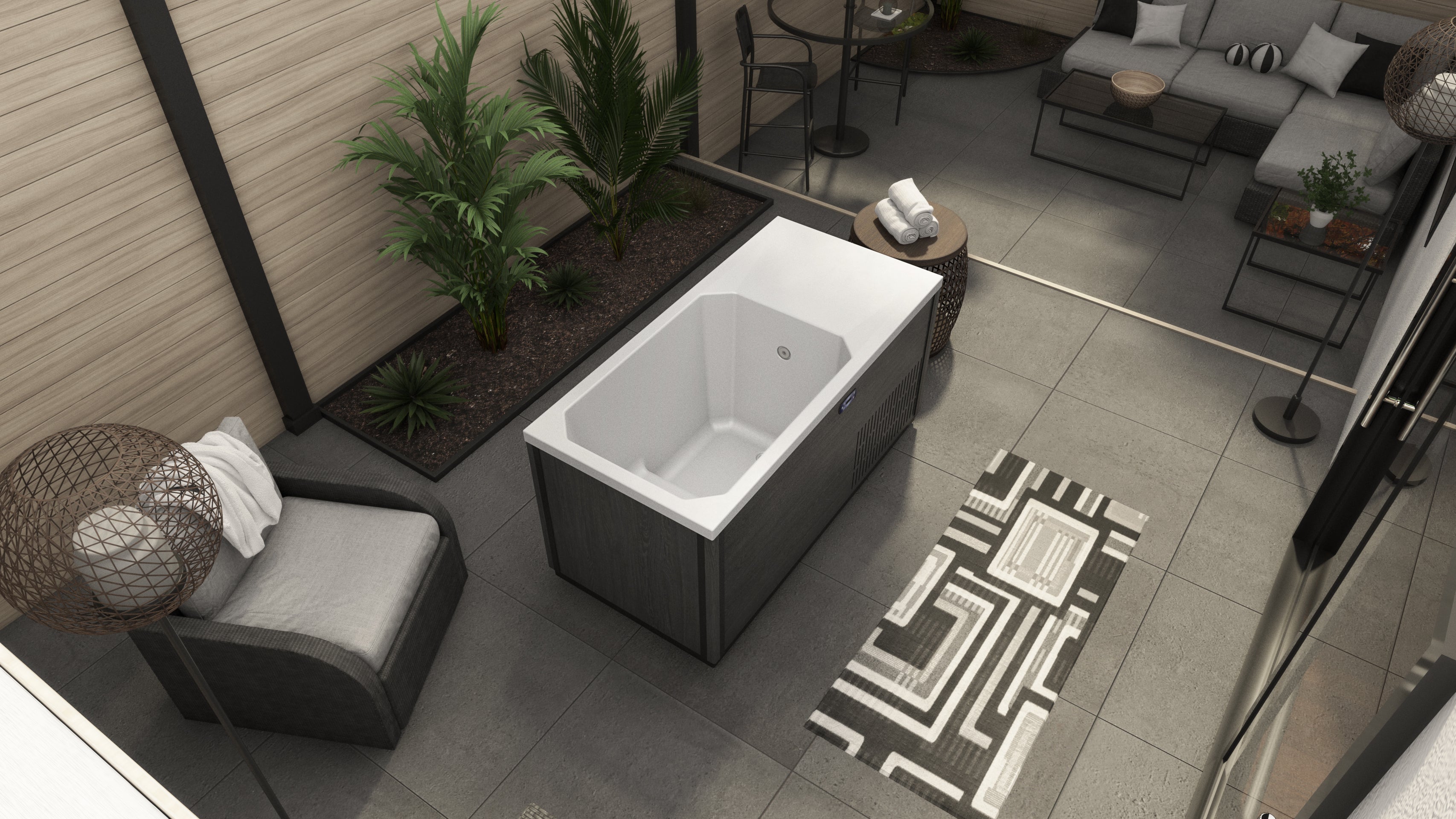 Dreamline Everyday Spa 67 Inch Cold or Hot Plunge Bath