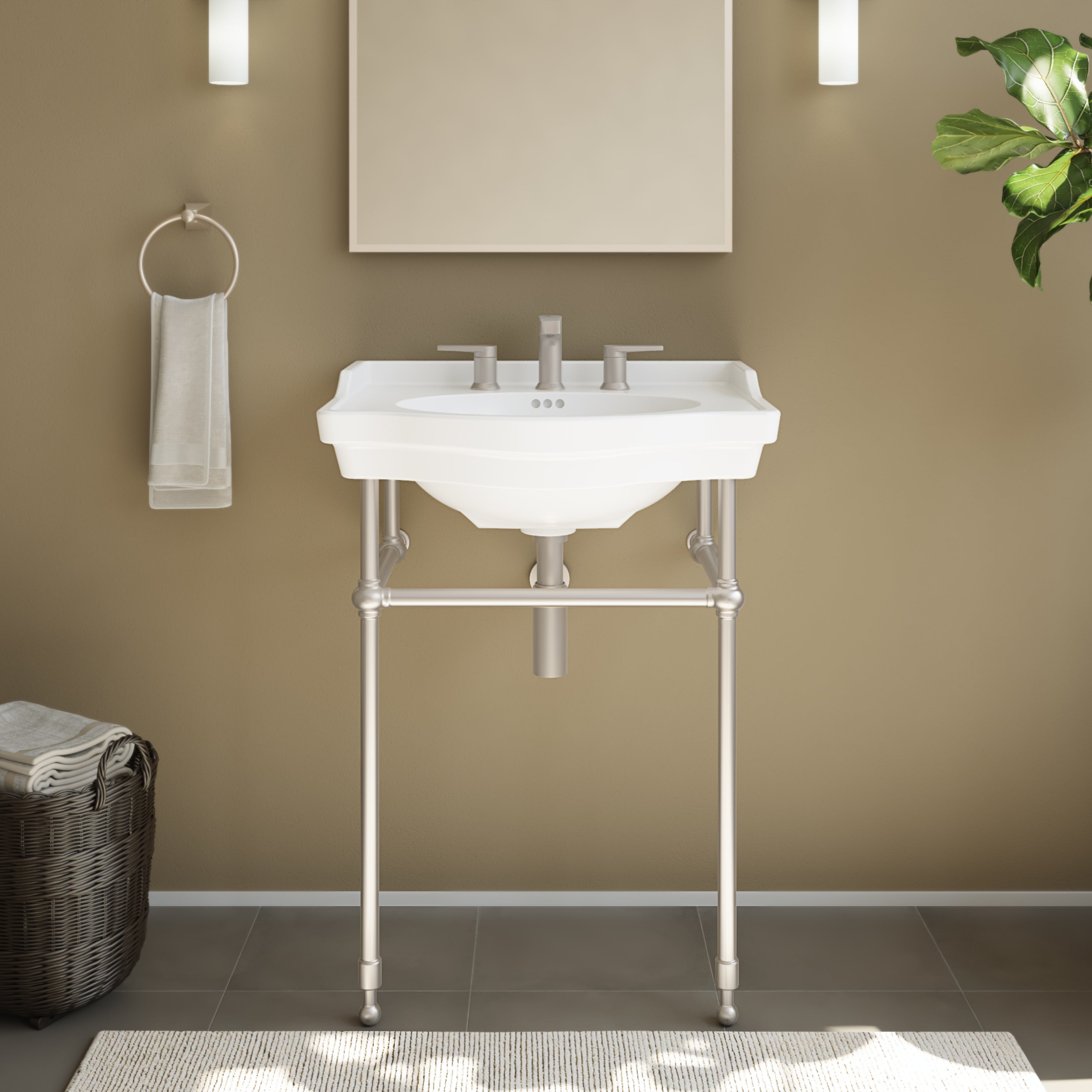 Prism 24 Inch Vitreous China Console Sink