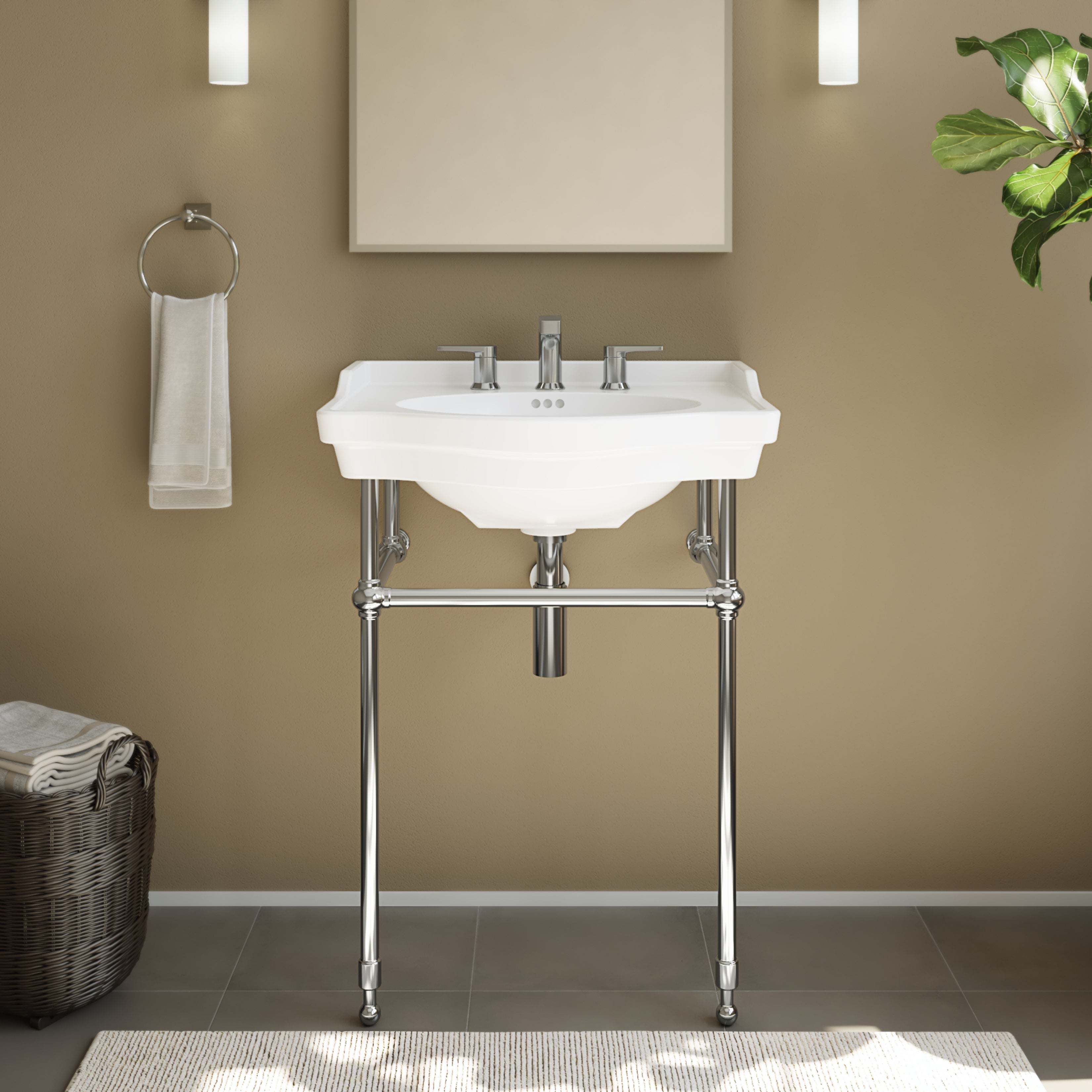 Prism 24 Inch Vitreous China Console Sink
