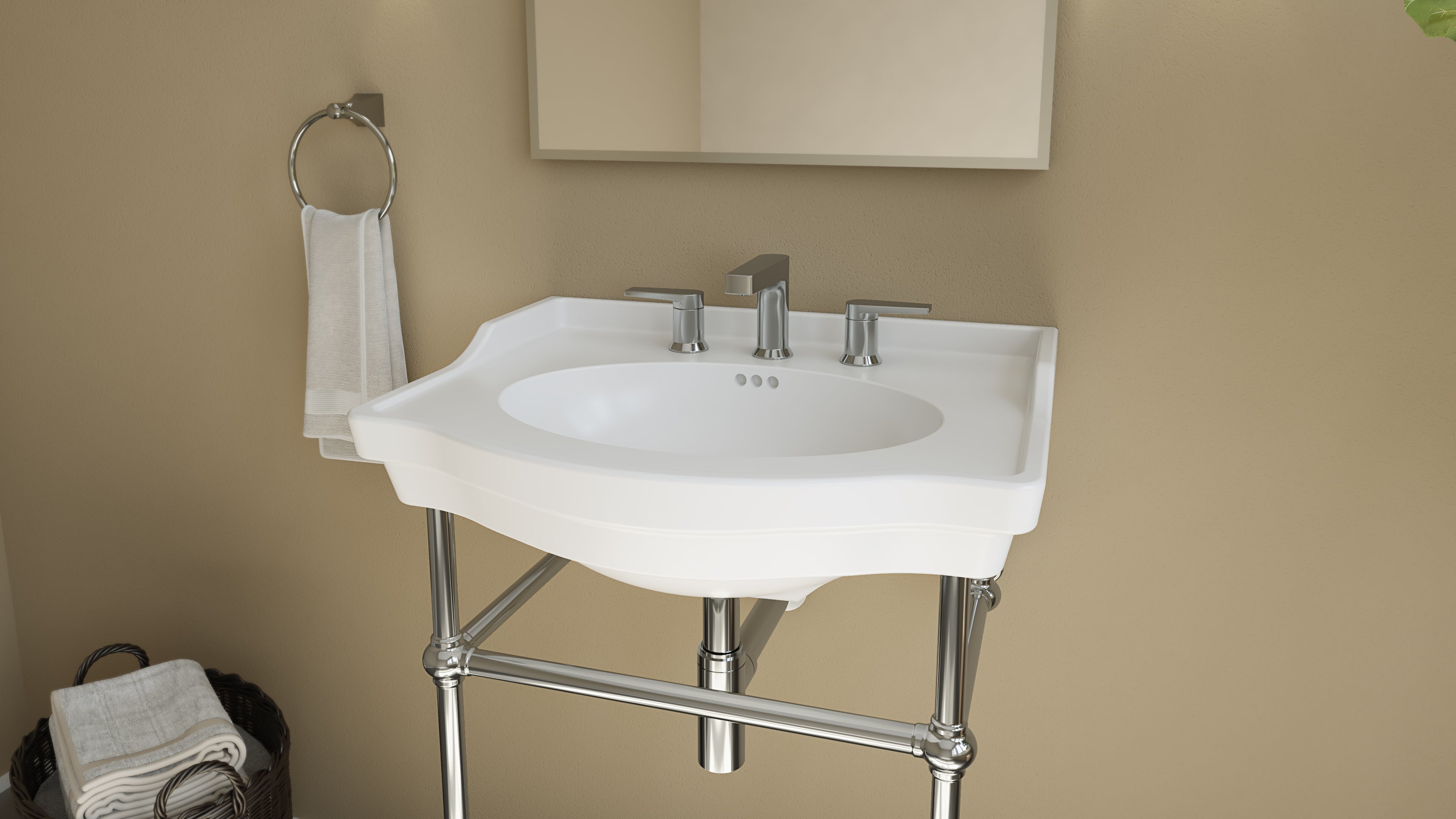 Prism 24 Inch Vitreous China Console Sink