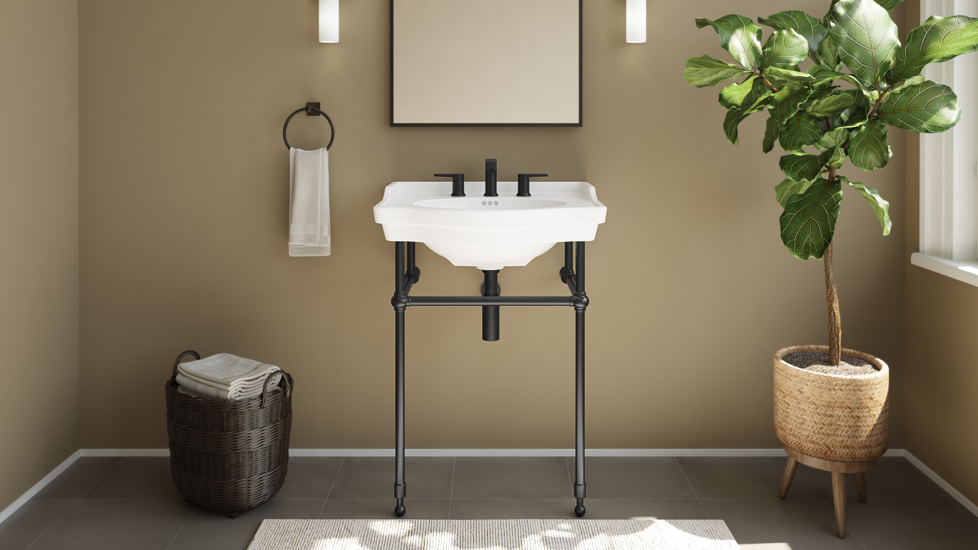 Prism 24 Inch Vitreous China Console Sink