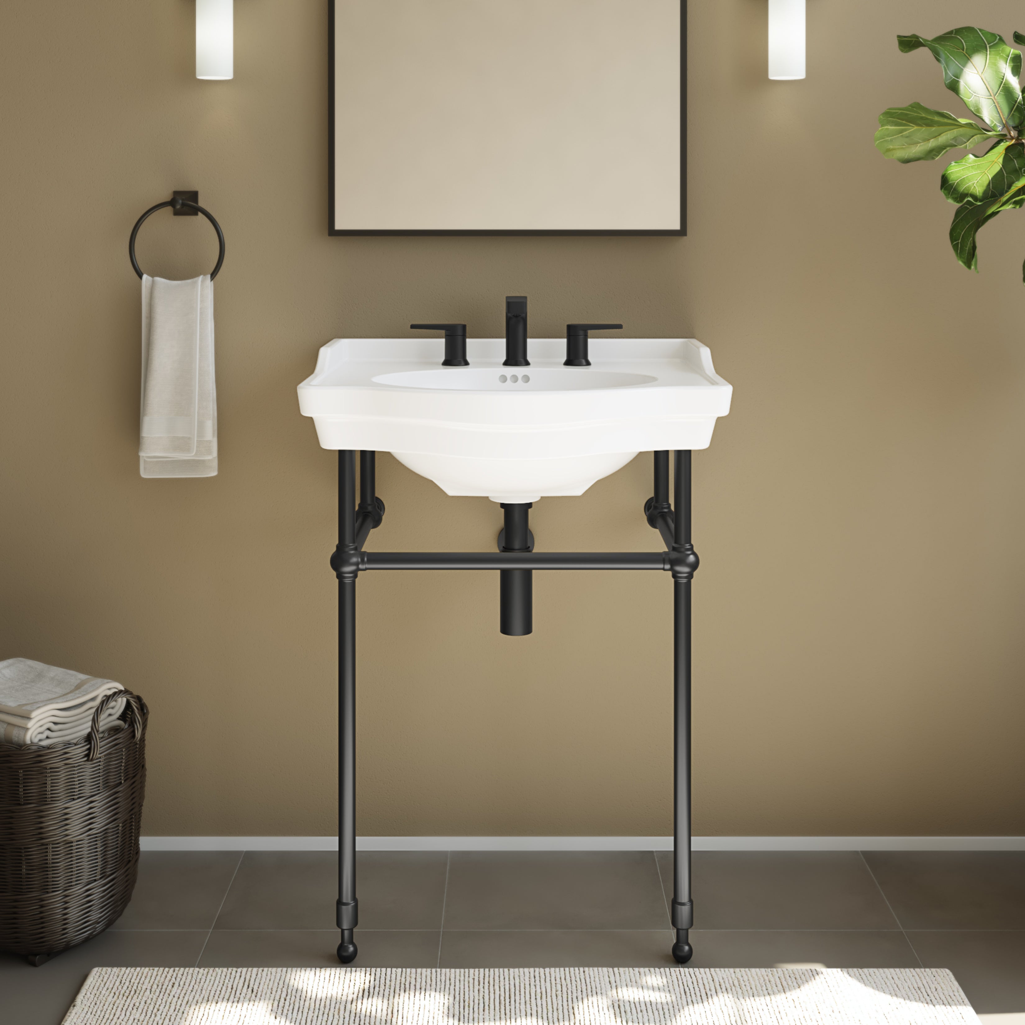 Prism 24 Inch Vitreous China Console Sink