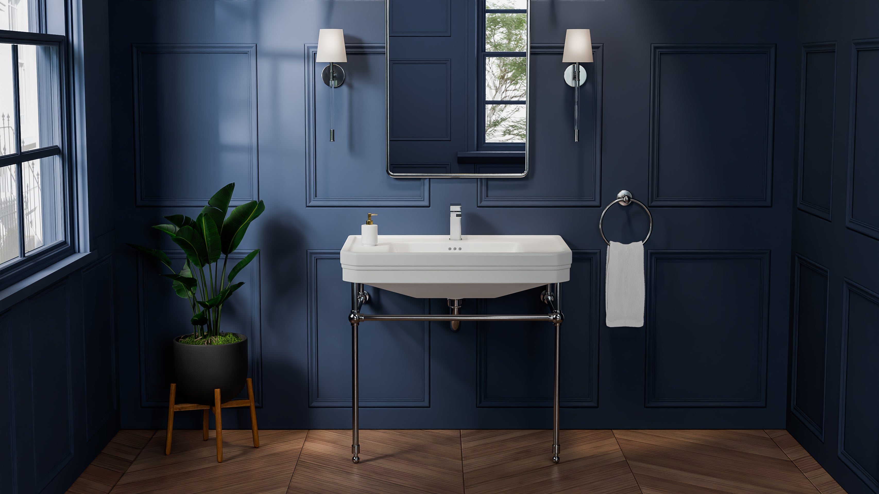 Valencia 31 Inch Vitreous China Console Sink