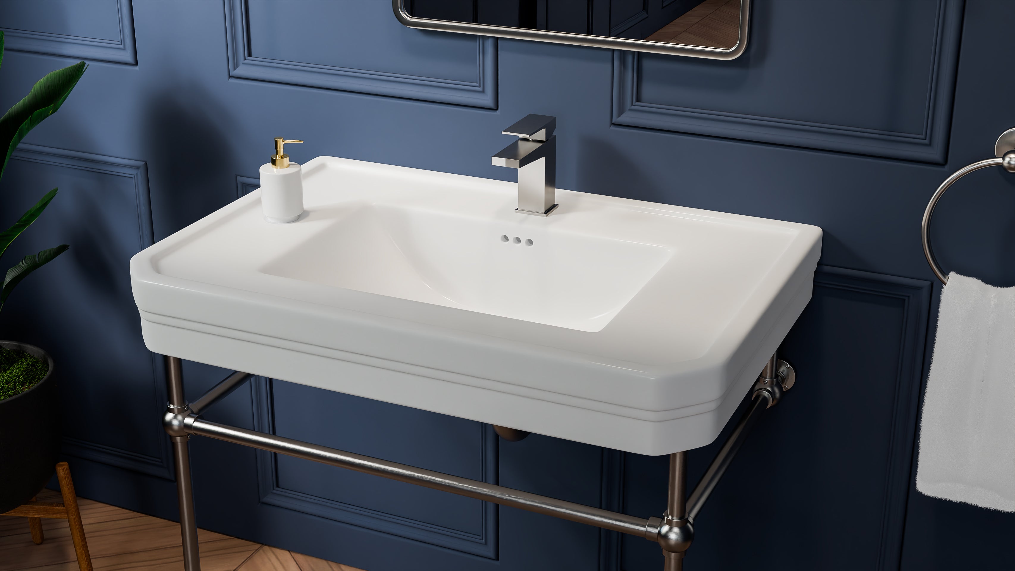 Valencia 31 Inch Vitreous China Console Sink