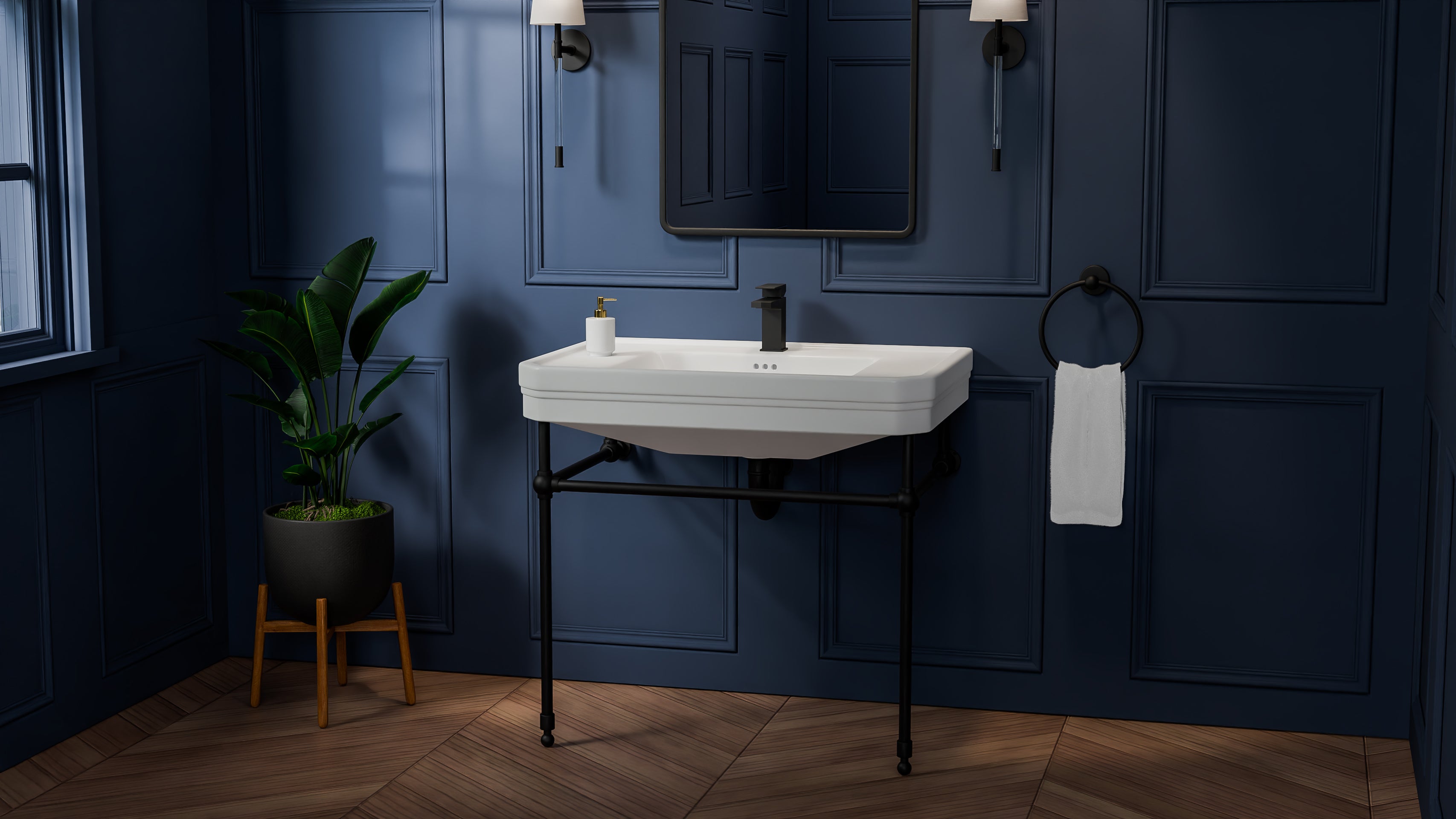 Valencia 31 Inch Vitreous China Console Sink