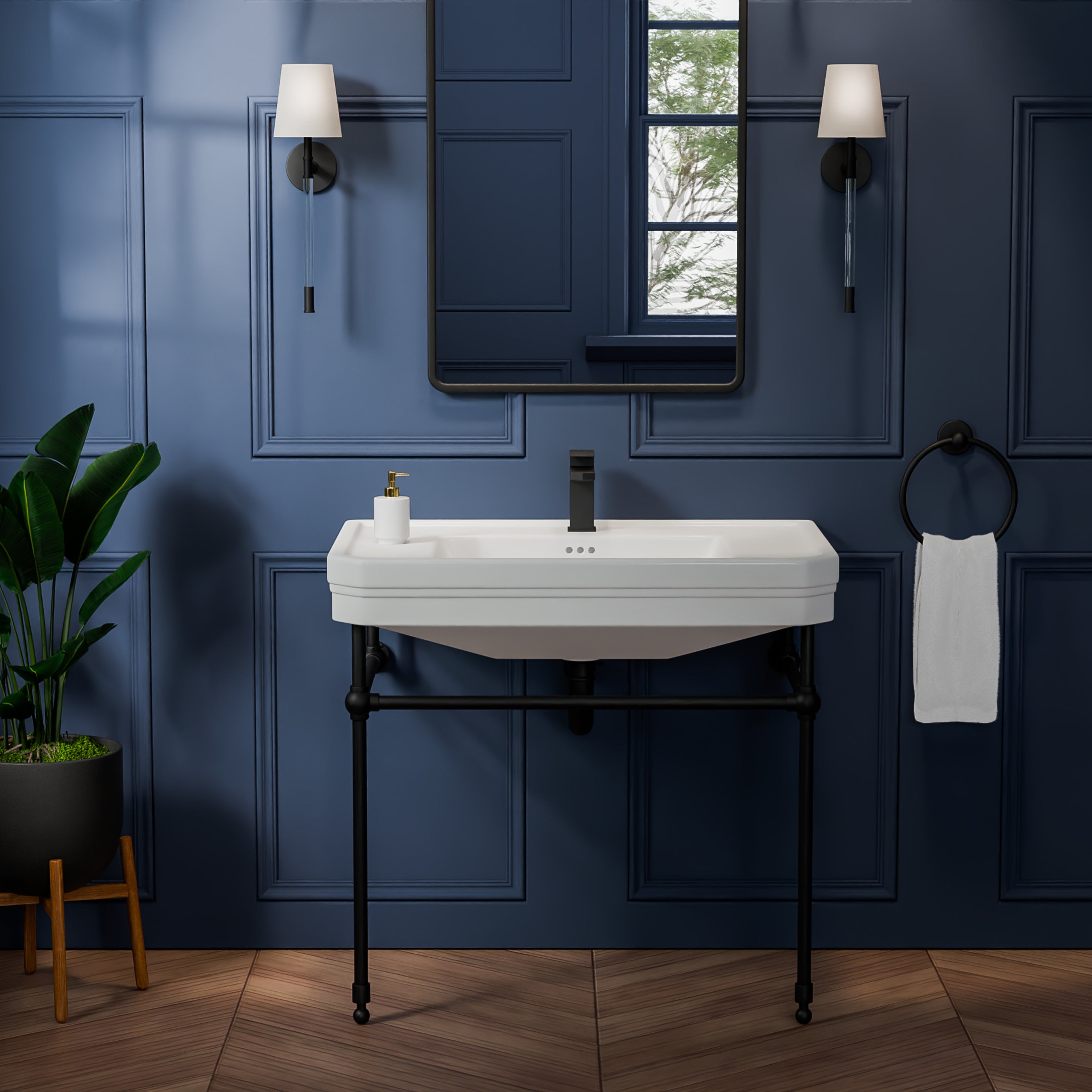Valencia 31 Inch Vitreous China Console Sink