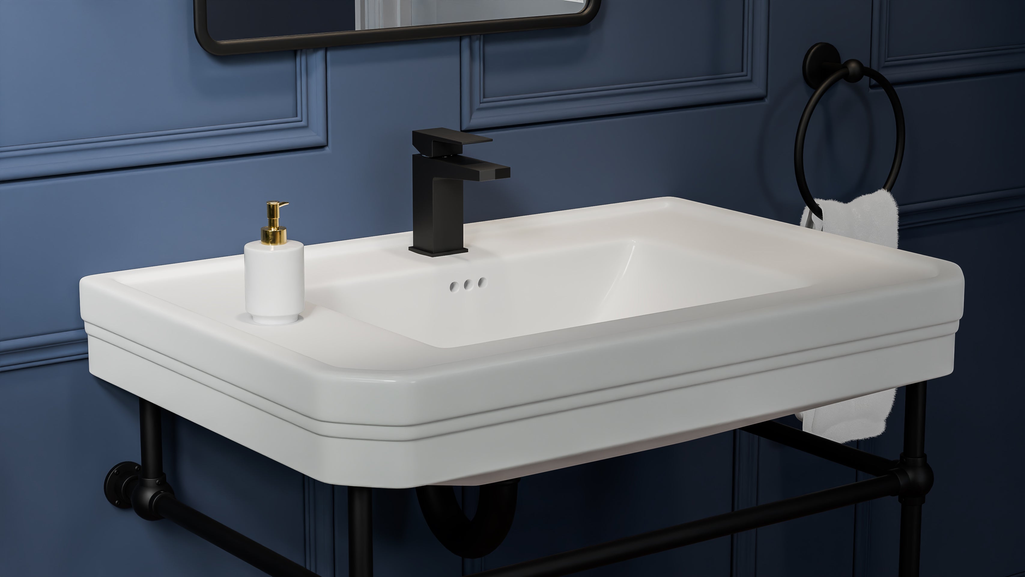 Valencia 31 Inch Vitreous China Console Sink