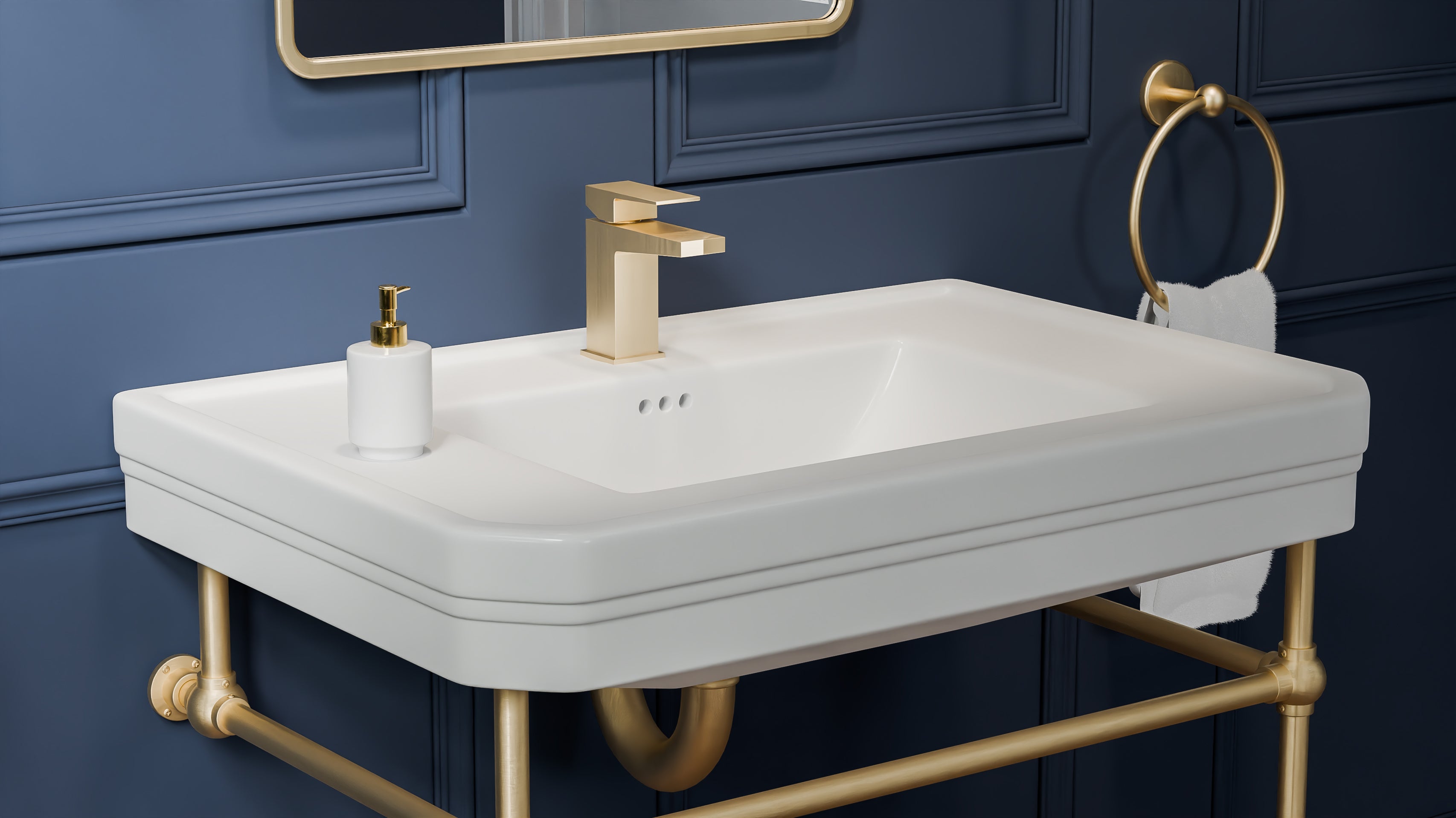 Valencia 31 Inch Vitreous China Console Sink