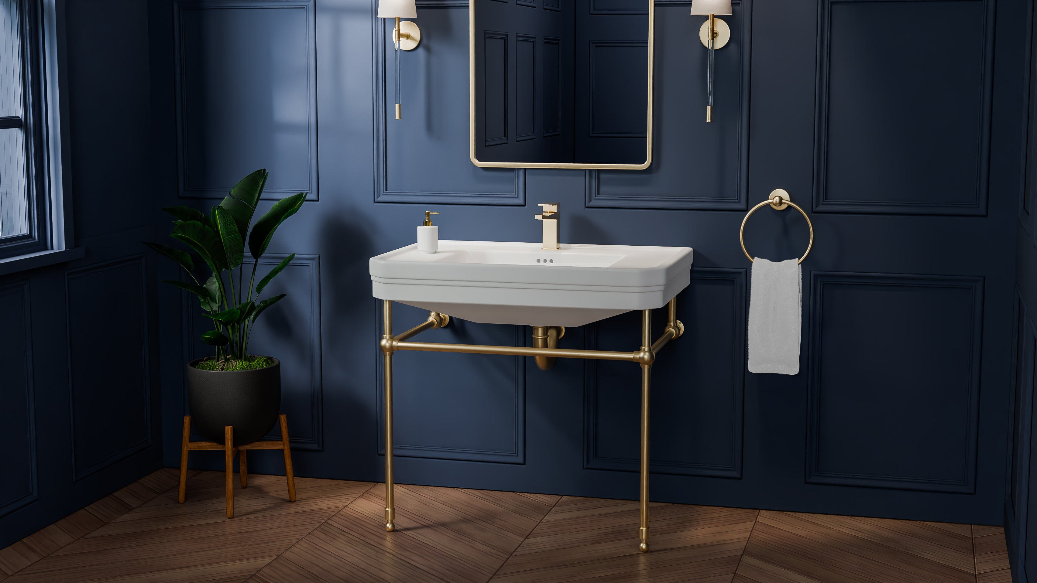Valencia 31 Inch Vitreous China Console Sink
