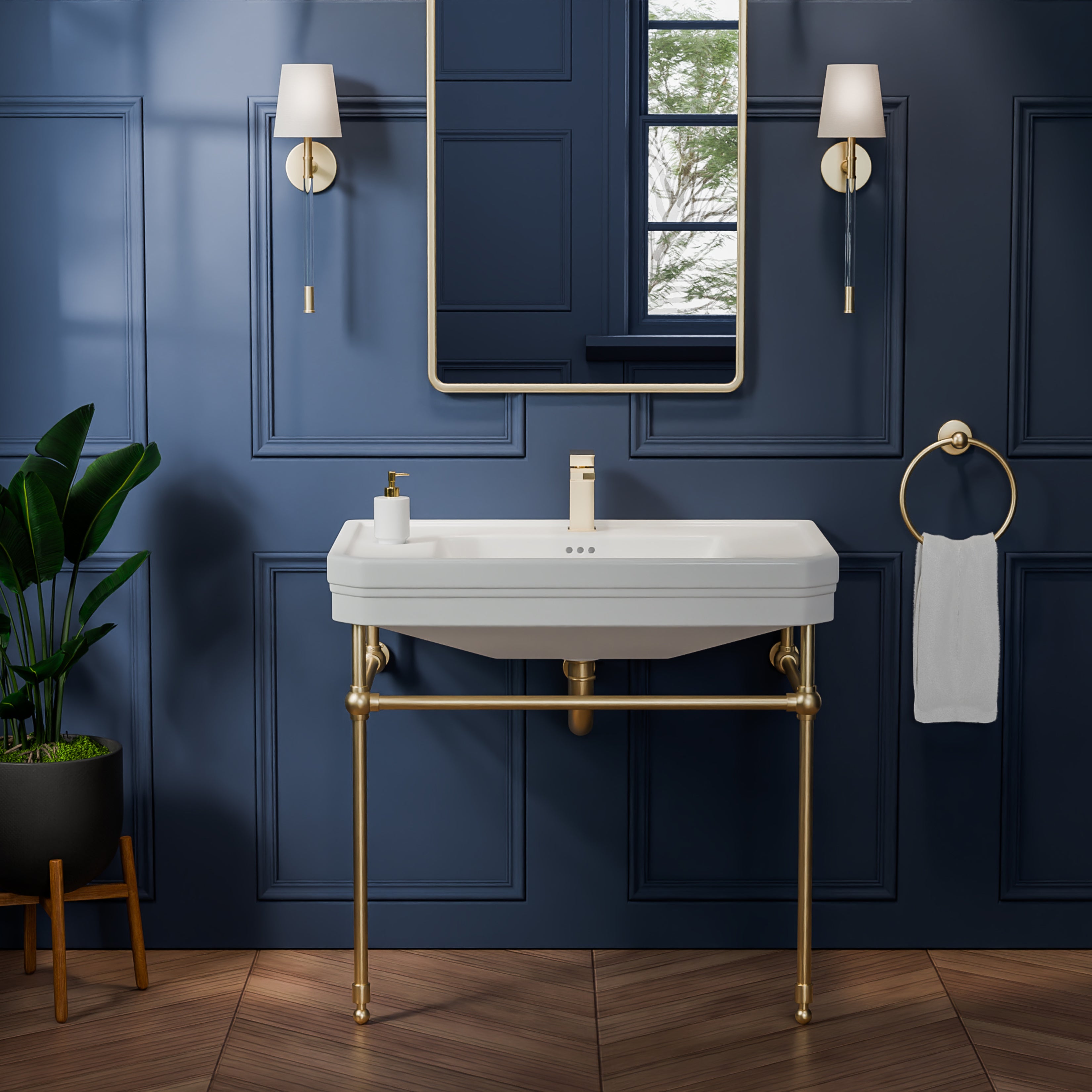 Valencia 31 Inch Vitreous China Console Sink