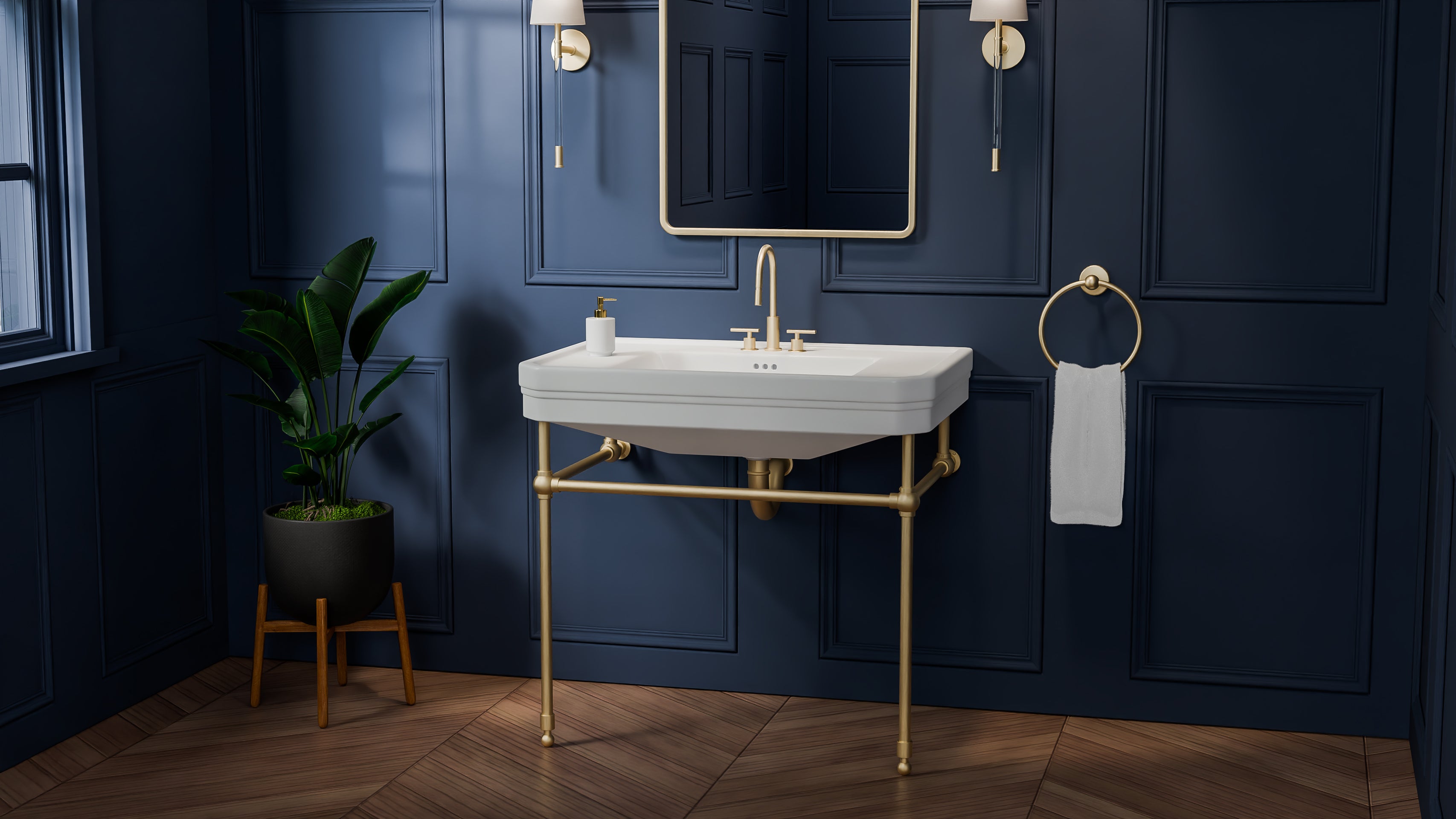 Valencia 31 Inch Vitreous China Console Sink
