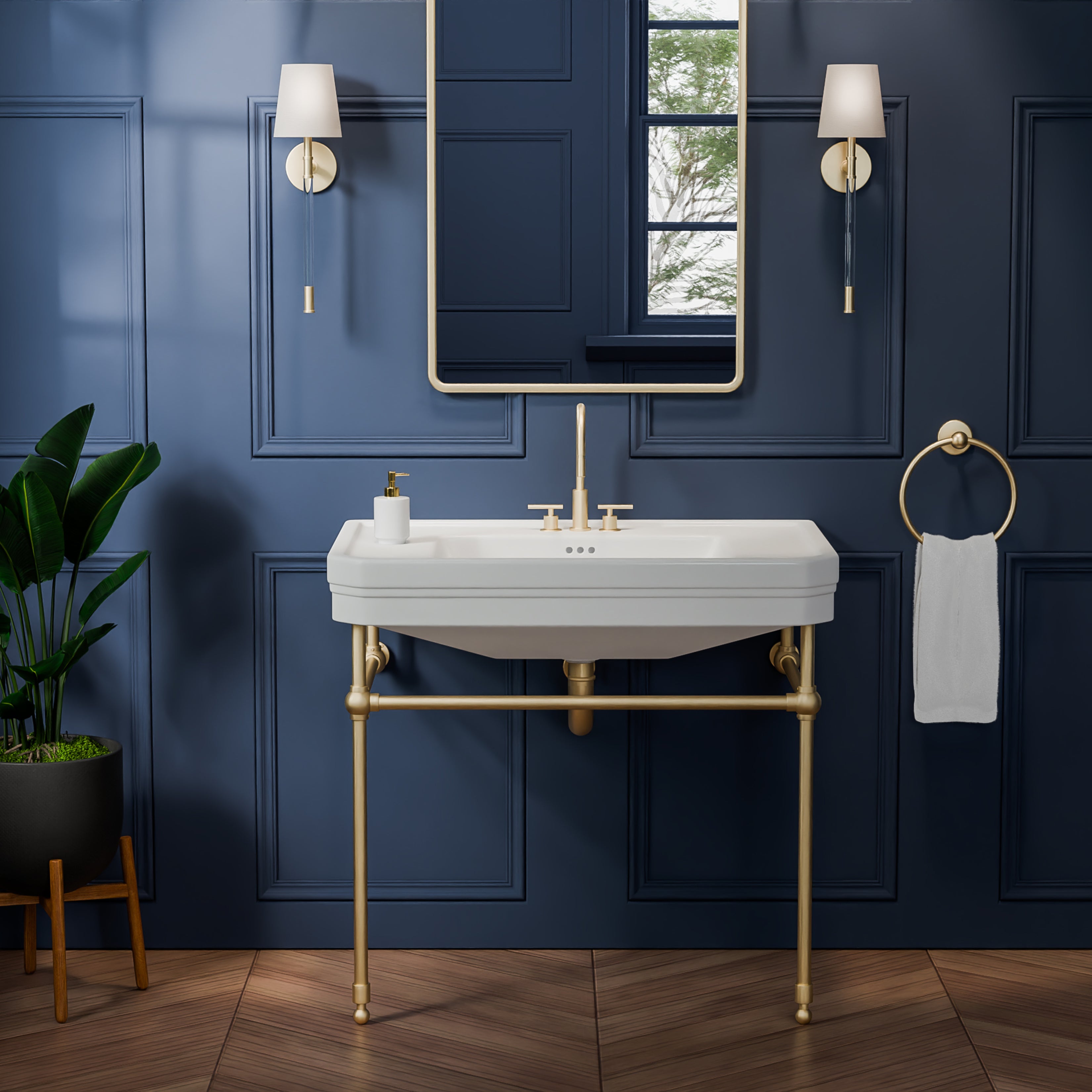 Valencia 31 Inch Vitreous China Console Sink