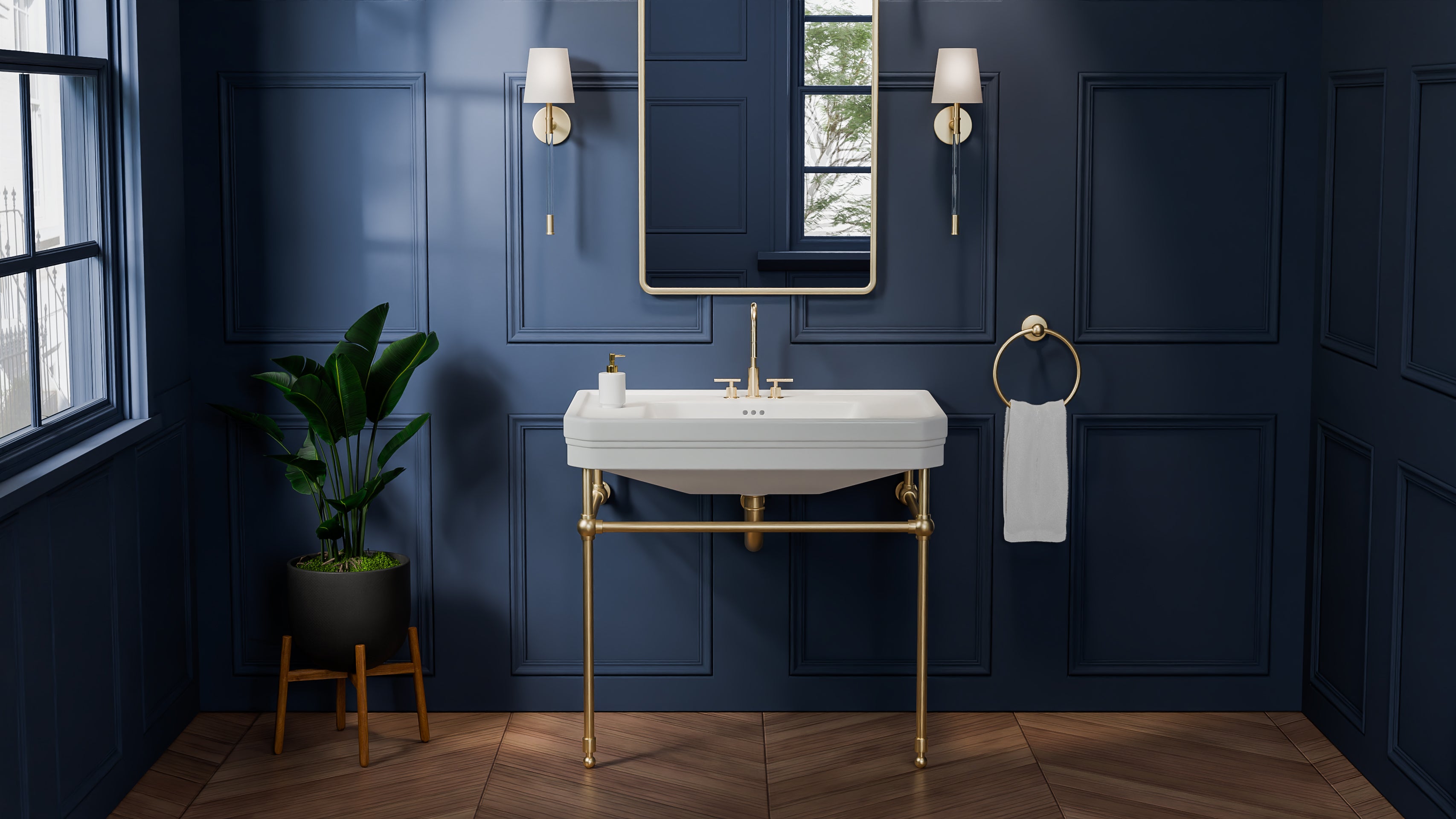 Valencia 31 Inch Vitreous China Console Sink