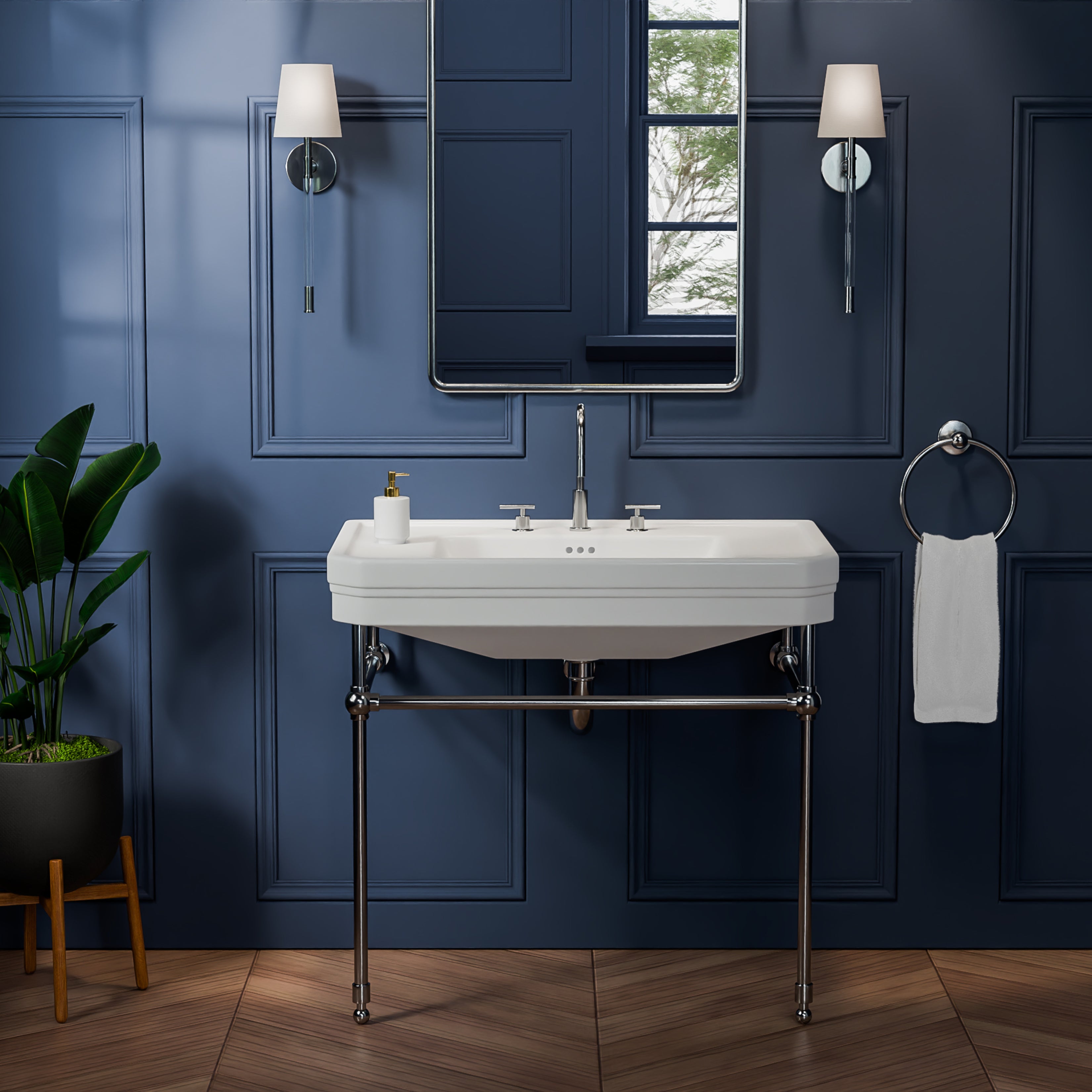 Valencia 31 Inch Vitreous China Console Sink