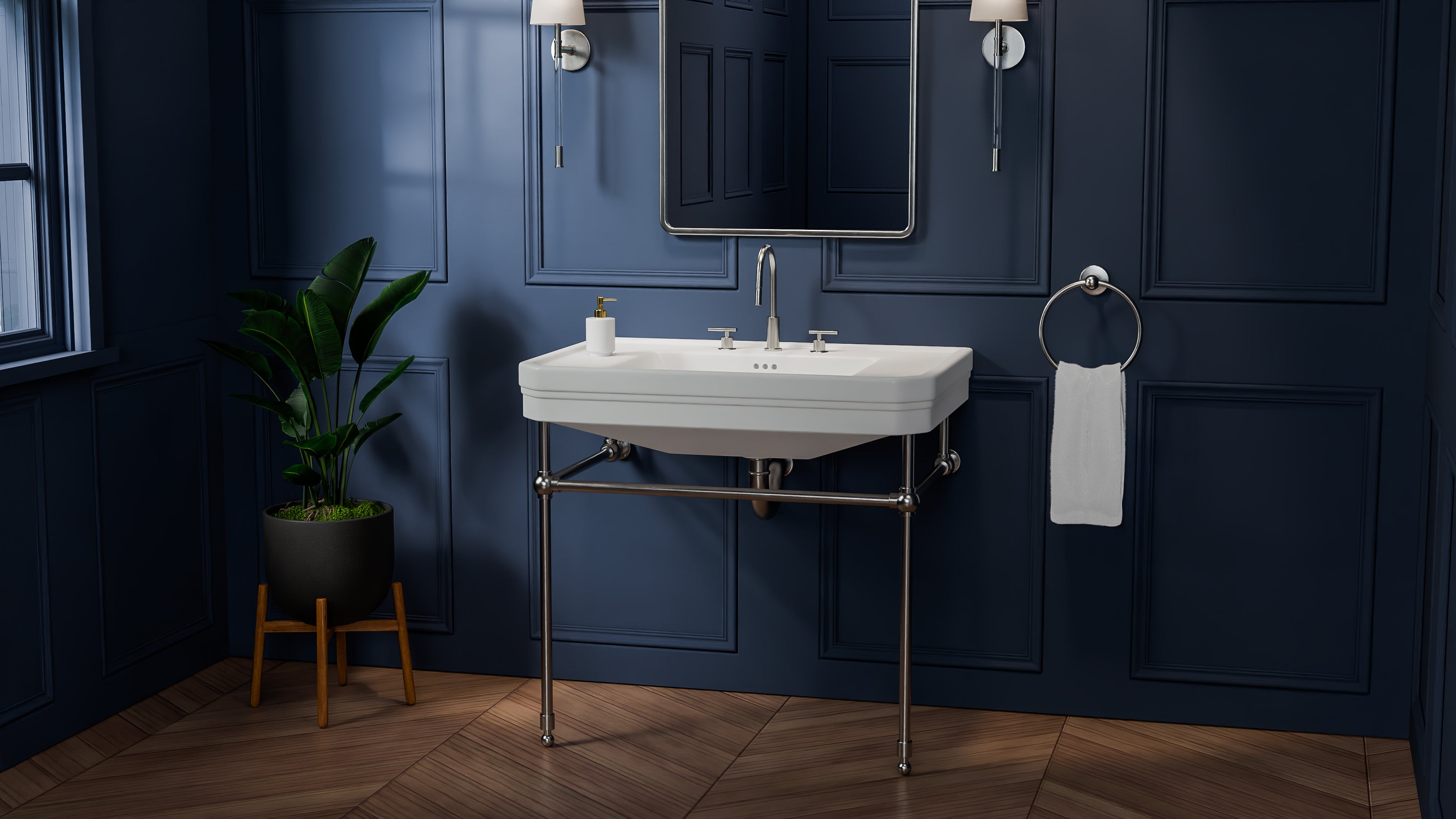 Valencia 31 Inch Vitreous China Console Sink