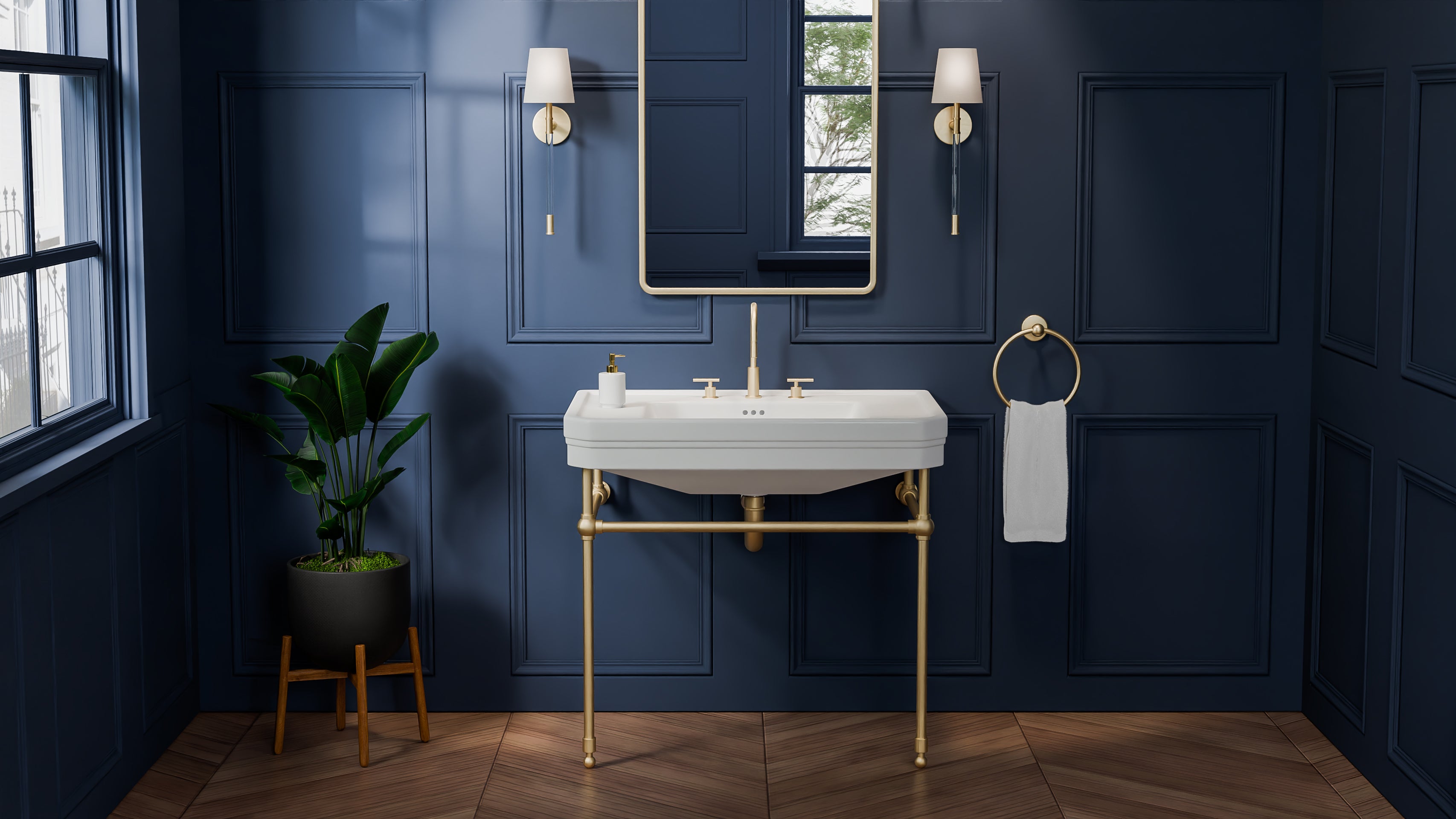 Valencia 31 Inch Vitreous China Console Sink